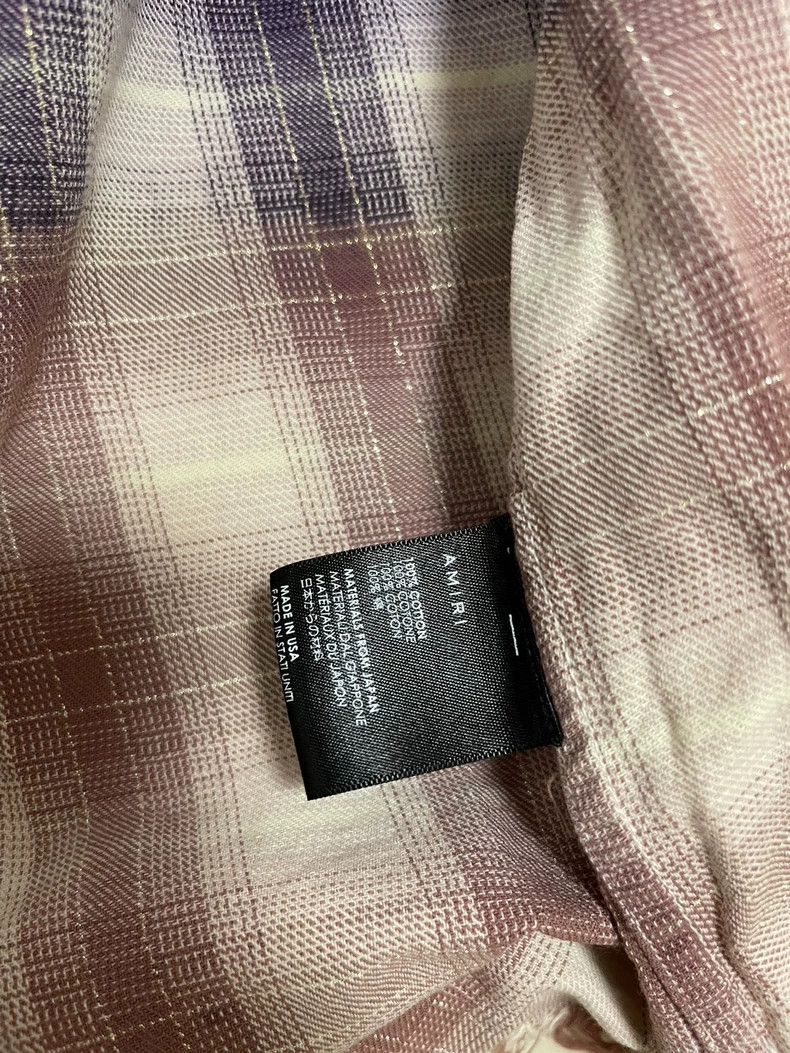 Amiri Amiri Plaid Shirt Size US XS / EU 42 / 0 - 4 Thumbnail