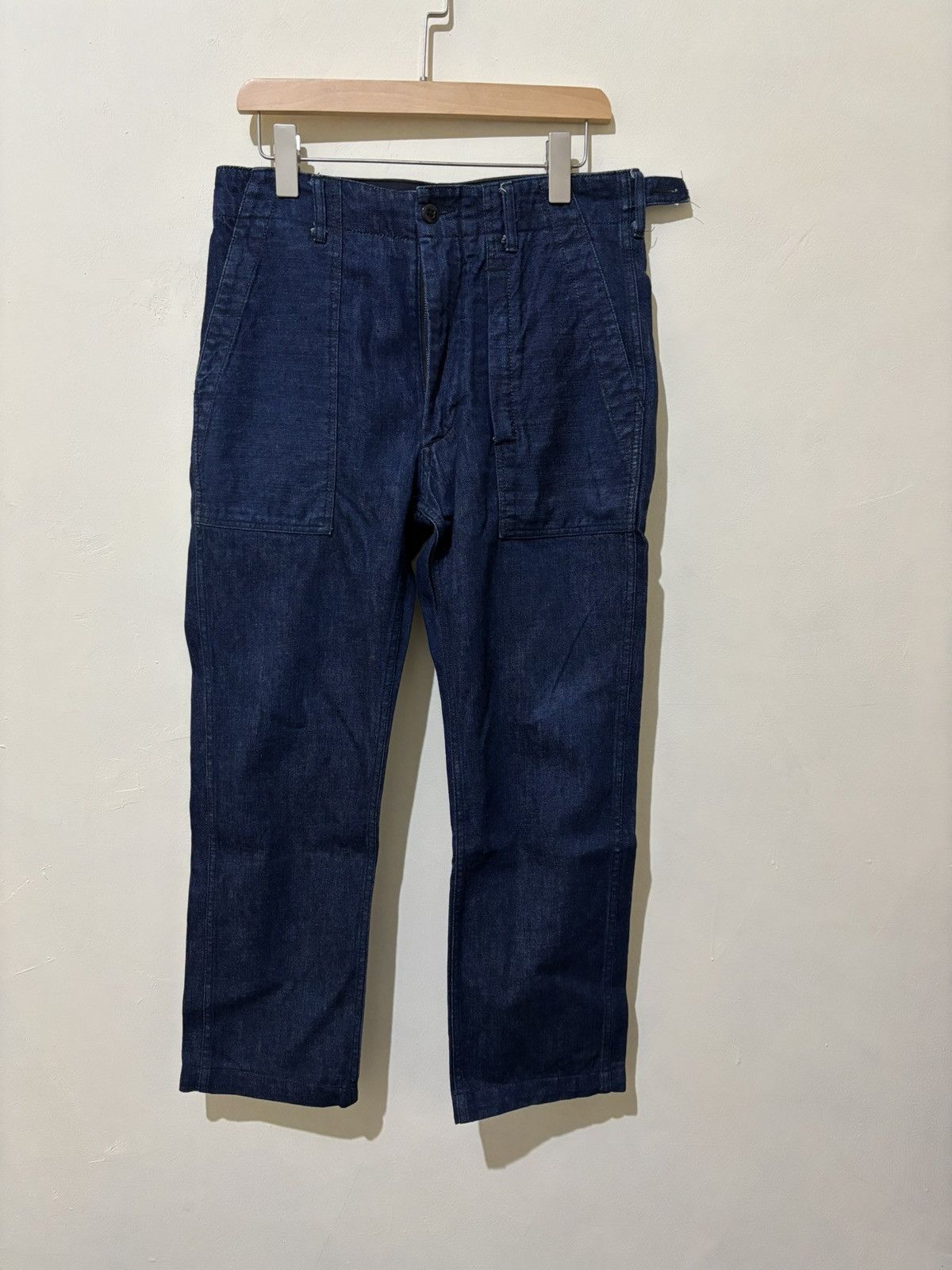 パンツ engineered garments Fatigue Pant Denim Engineered Garments Fatigue Pant Indigo Industrial 8oz Denim