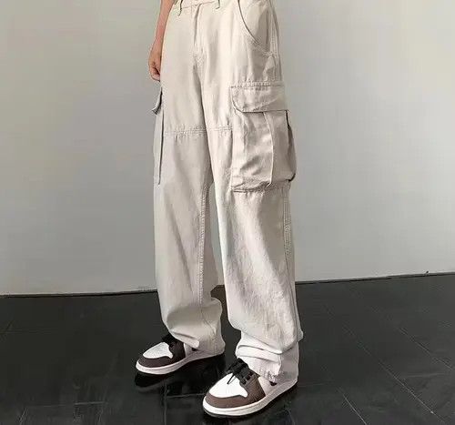 Other Cargo Pants Cream- Korean Streetwear Style Pants Size US 30 / EU 46 - 3 Thumbnail