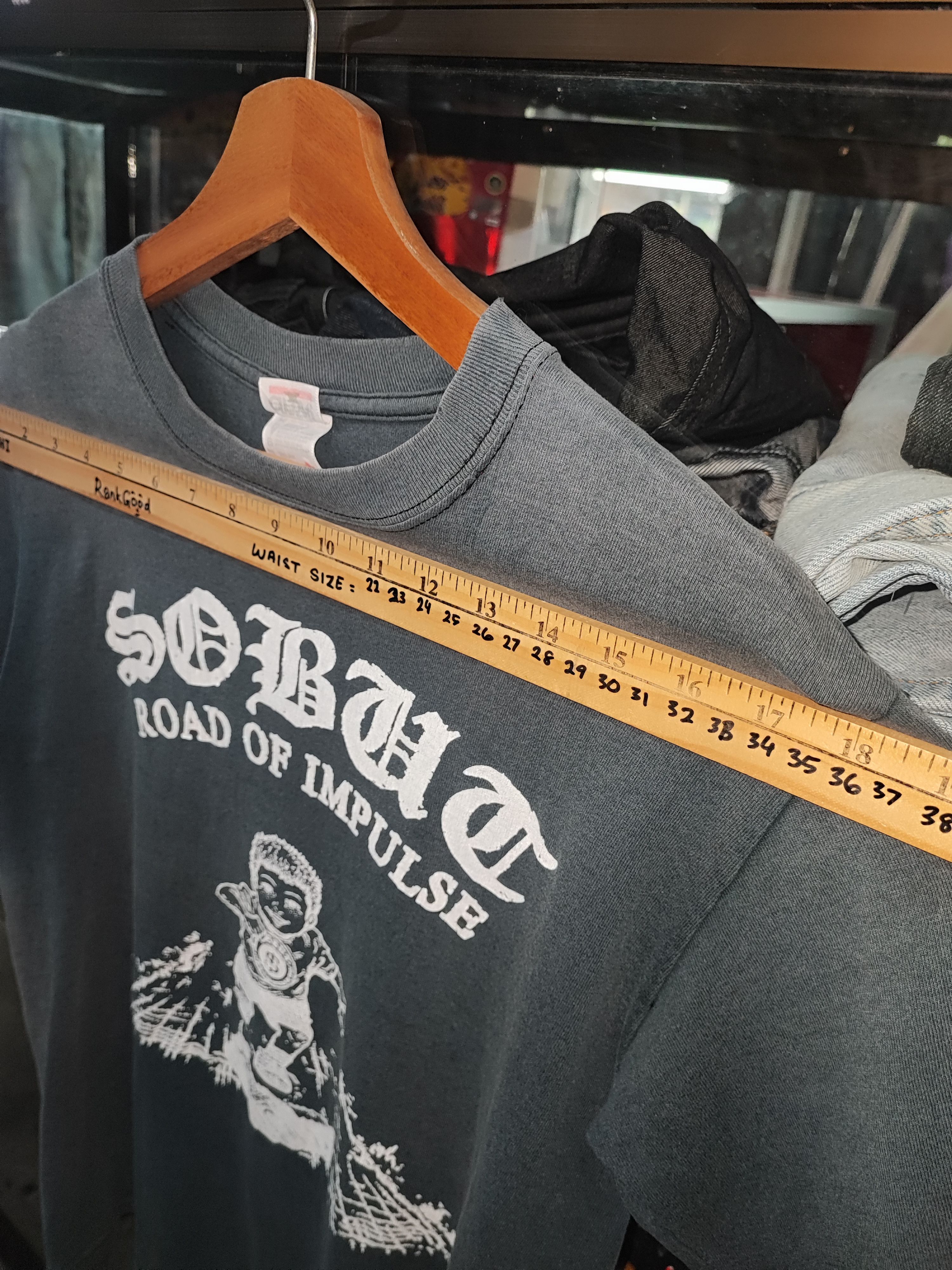 Band Tees VINTAGE SOBUT JAPAN HARDCORE PUNK BAND DISTRESSED TRASH Size US M / EU 48-50 / 2 - 18 Thumbnail