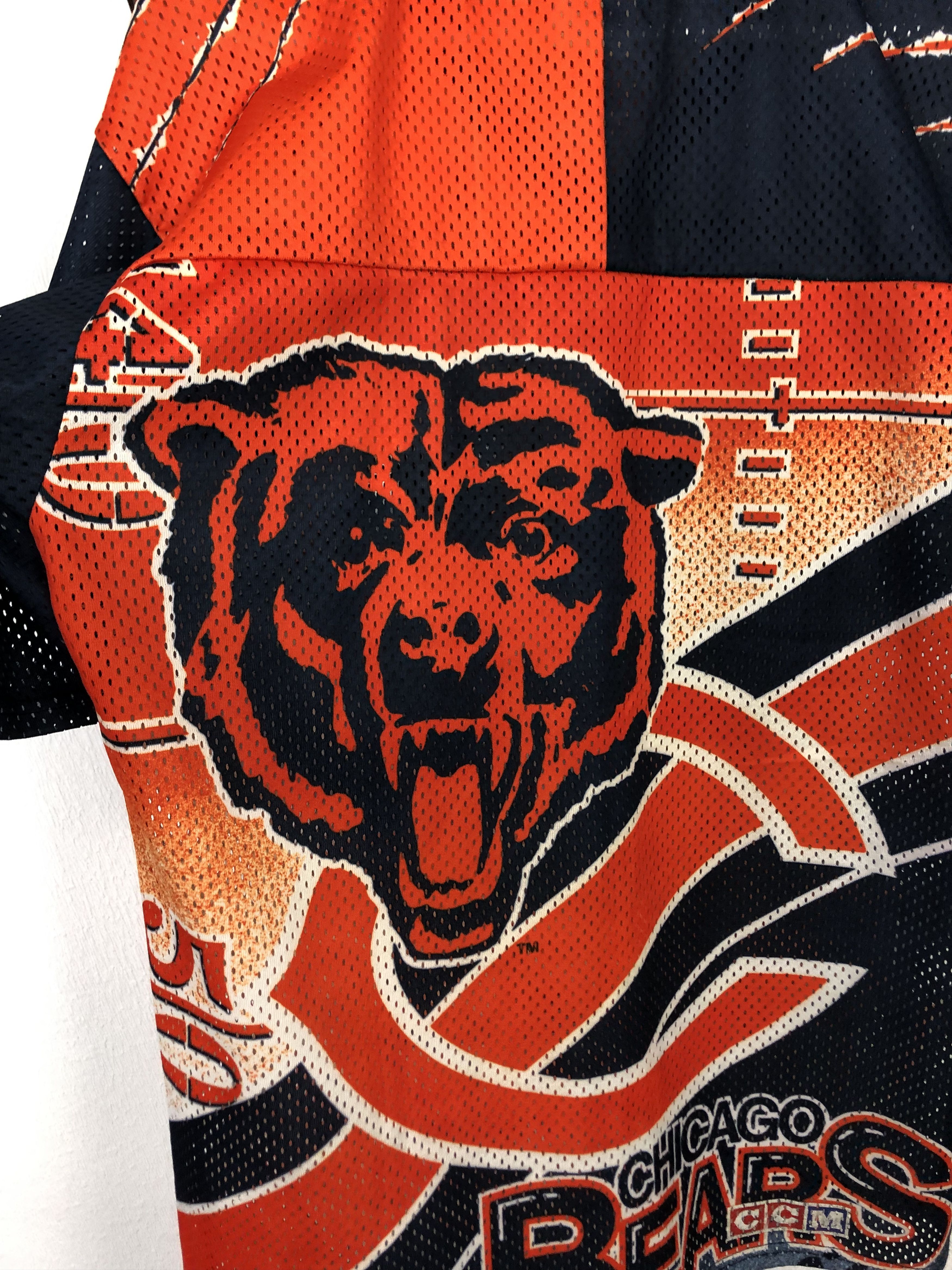 Vintage Vintage 90's Chicago Bears NFL All Over Print Mesh Jersey Size US M / EU 48-50 / 2 - 10 Thumbnail