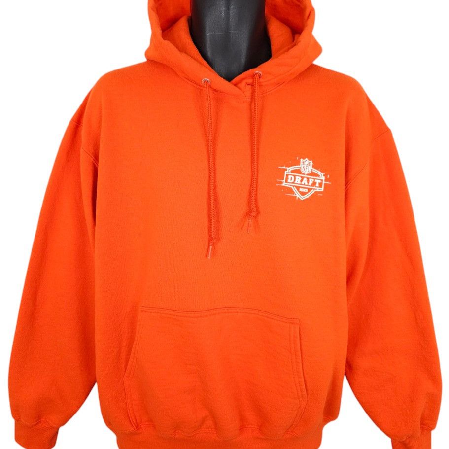 NFL 2023 NFL Draft Sweatshirt Hoodie Mens Size Large Orange Size US L / EU 52-54 / 3 - 2 Thumbnail