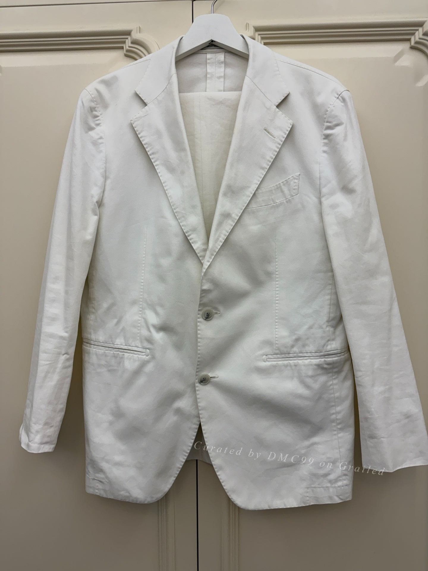 Suitsupply Suit Supply Pure Cotton Slim Fit Suit Size US M / EU 48-50 / 2 - 1 Thumbnail