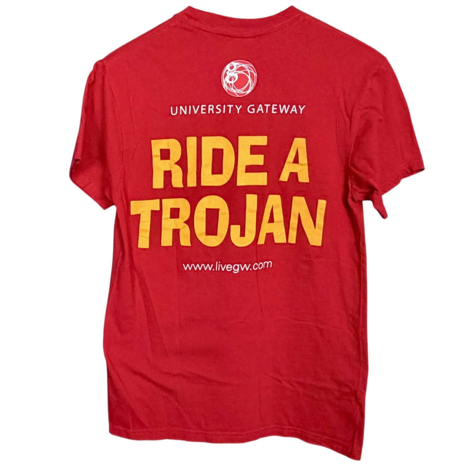Hanes Save Traveller Ride a Trojan Red T-Shirt Vintage Blank S Size US S / EU 44-46 / 1 - 2 Thumbnail