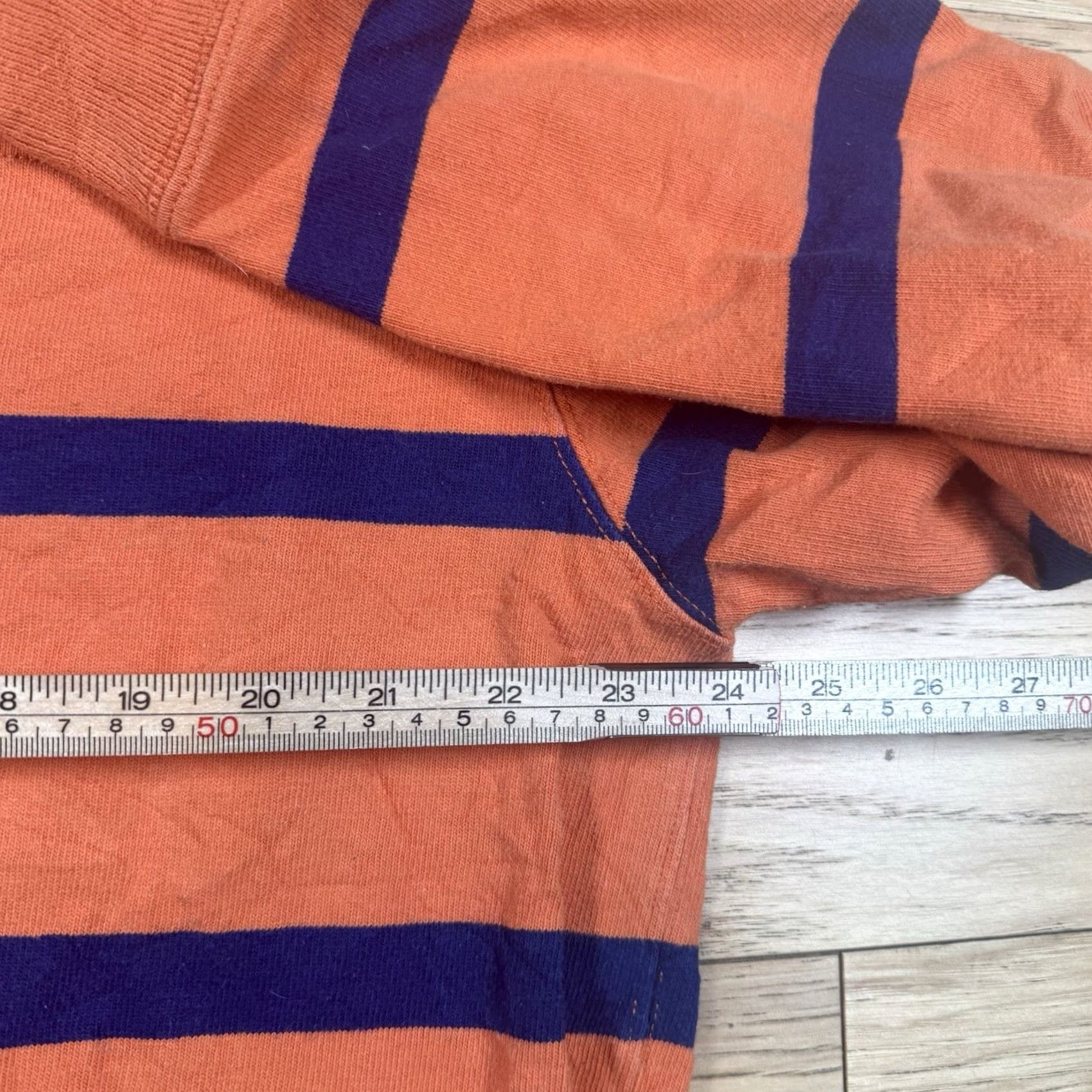 Ralph Lauren VINTAGE Ralph Lauren Polo Rugby Shirt Mens XL Blue Orange Crest 1967 NYC Striped Shirt Mens Size US XL / EU 56 / 4 - 6 Thumbnail