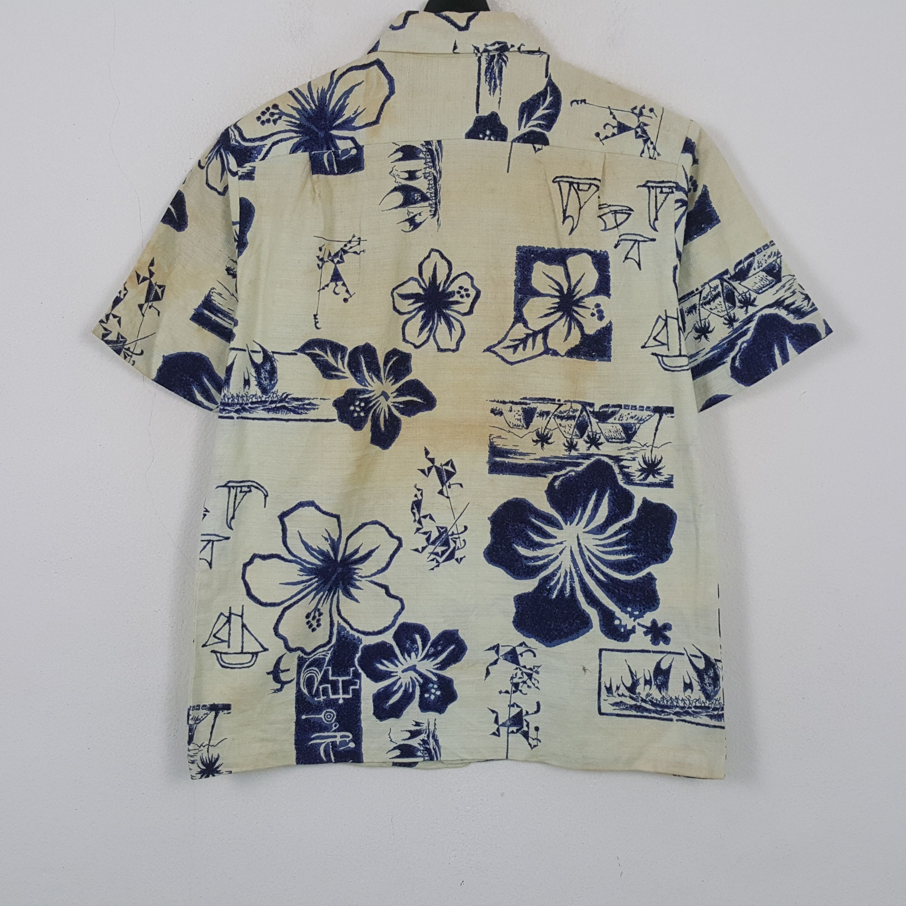 Vintage Holo Holo Hawaii Flowers Vacation Style Shirt RR13 Size US XL / EU 56 / 4 - 3 Thumbnail