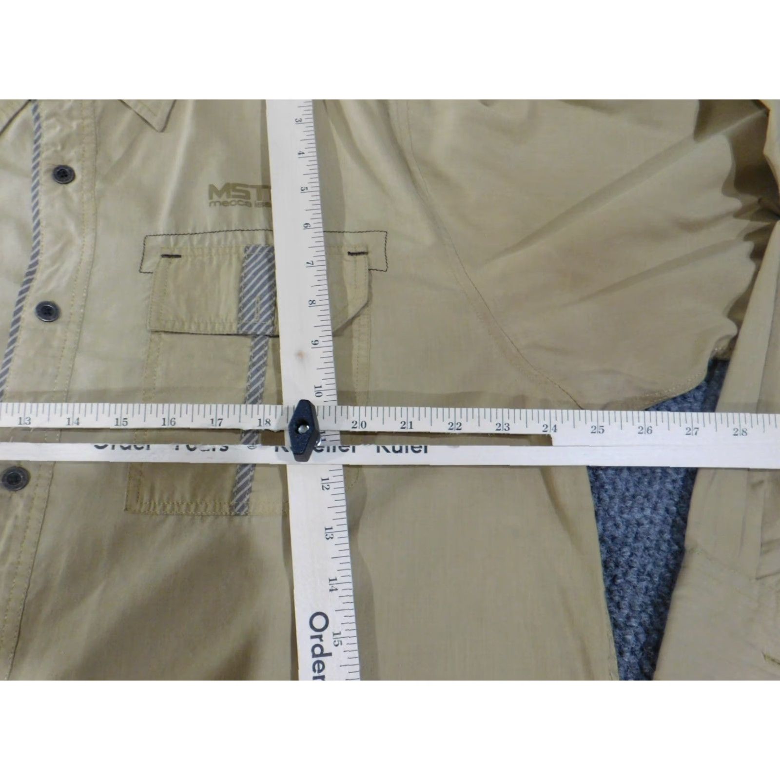 Vintage Mecca Shirt XXL Beige Men Button-Up Long Sleeve Collared 90s Vintage Classic Casual Button-Down Knit Cotton Size US XXL / EU 58 / 5 - 7 Thumbnail