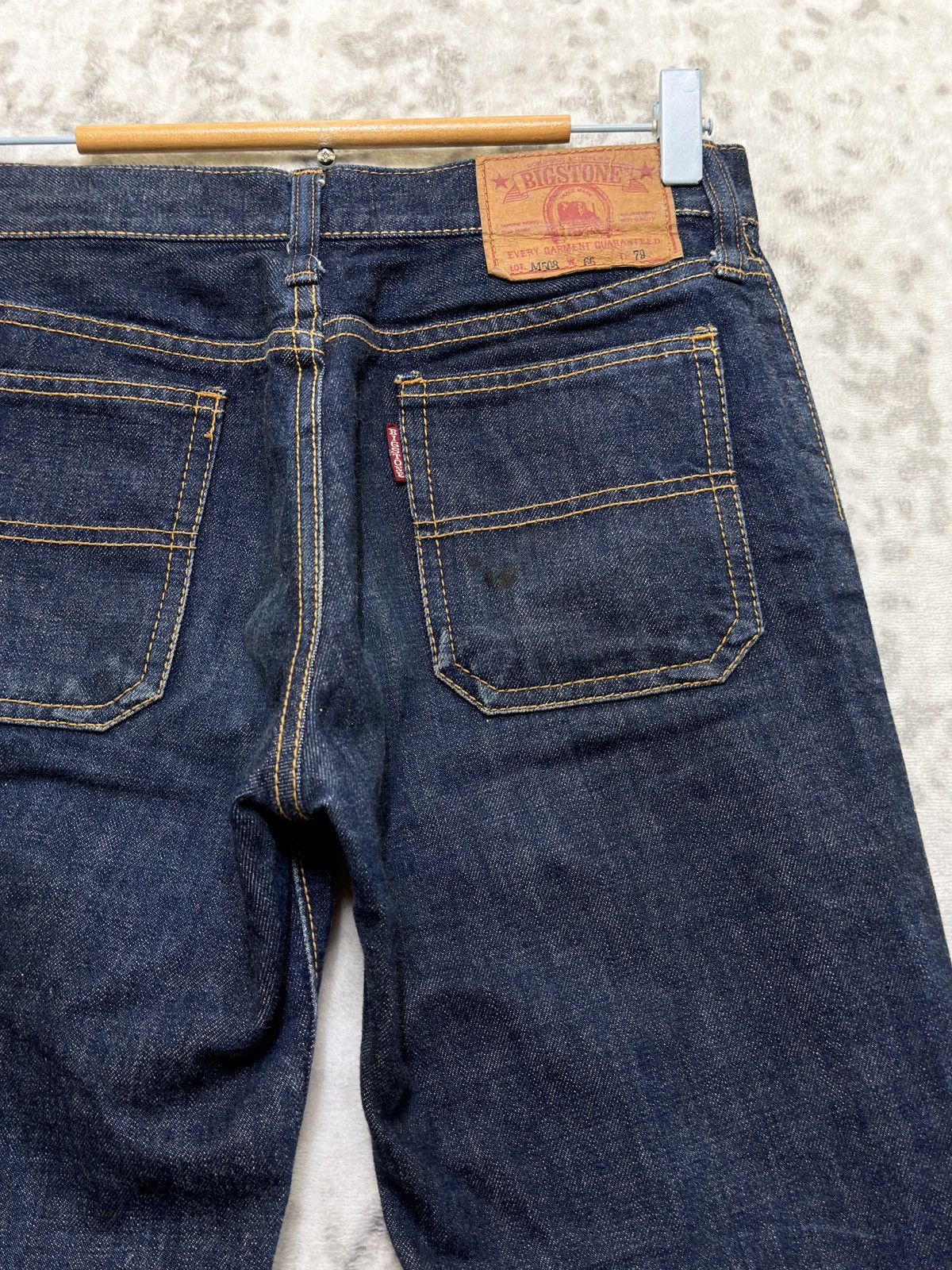 Vintage Vintage Big Stone LOT M508 Flared Bush Bell Bottom Denim Size US 27 - 11 Thumbnail