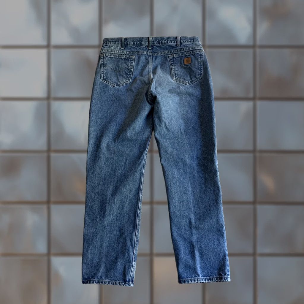 Carhartt Carhartt Jeans Men’s 42x34 Blue Darkstone Traditional Fit Workwear Denim DST B18 DST Jeans Mens 42 Regular Bluestone Straight 32in Inseam Size US 42 / EU 58 - 1 Thumbnail