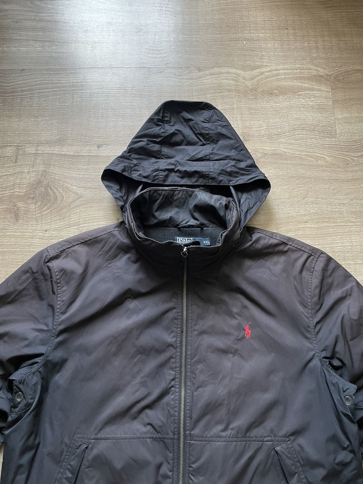 Polo Ralph Lauren Vintage Polo Ralph Lauren Full Zip Hidden Hood Jacket Size US XXL / EU 58 / 5 - 2 Thumbnail