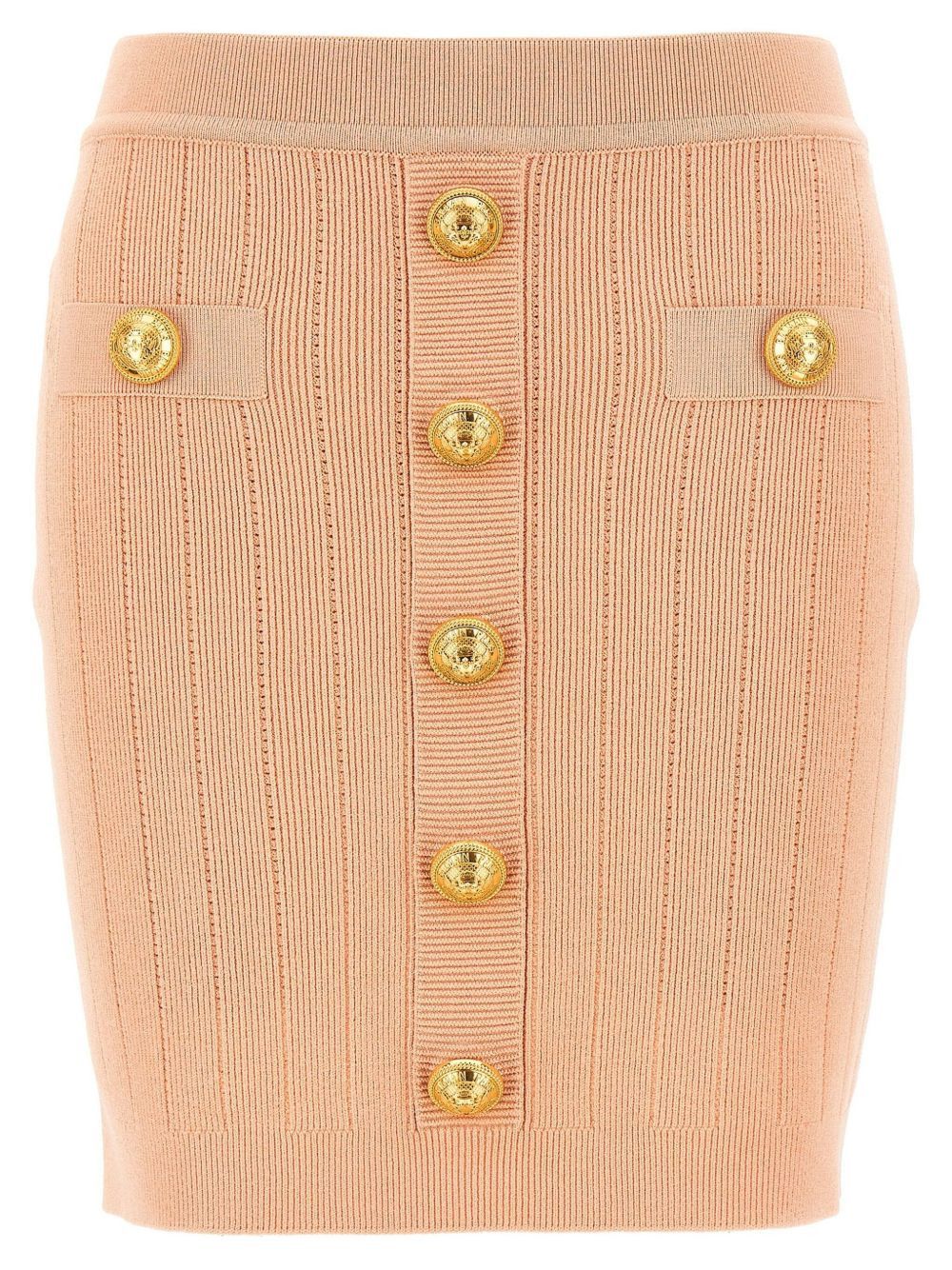 Balmain KNITTED MINI SKIRT Size 26" / US 2 / IT 38 - 1 Thumbnail