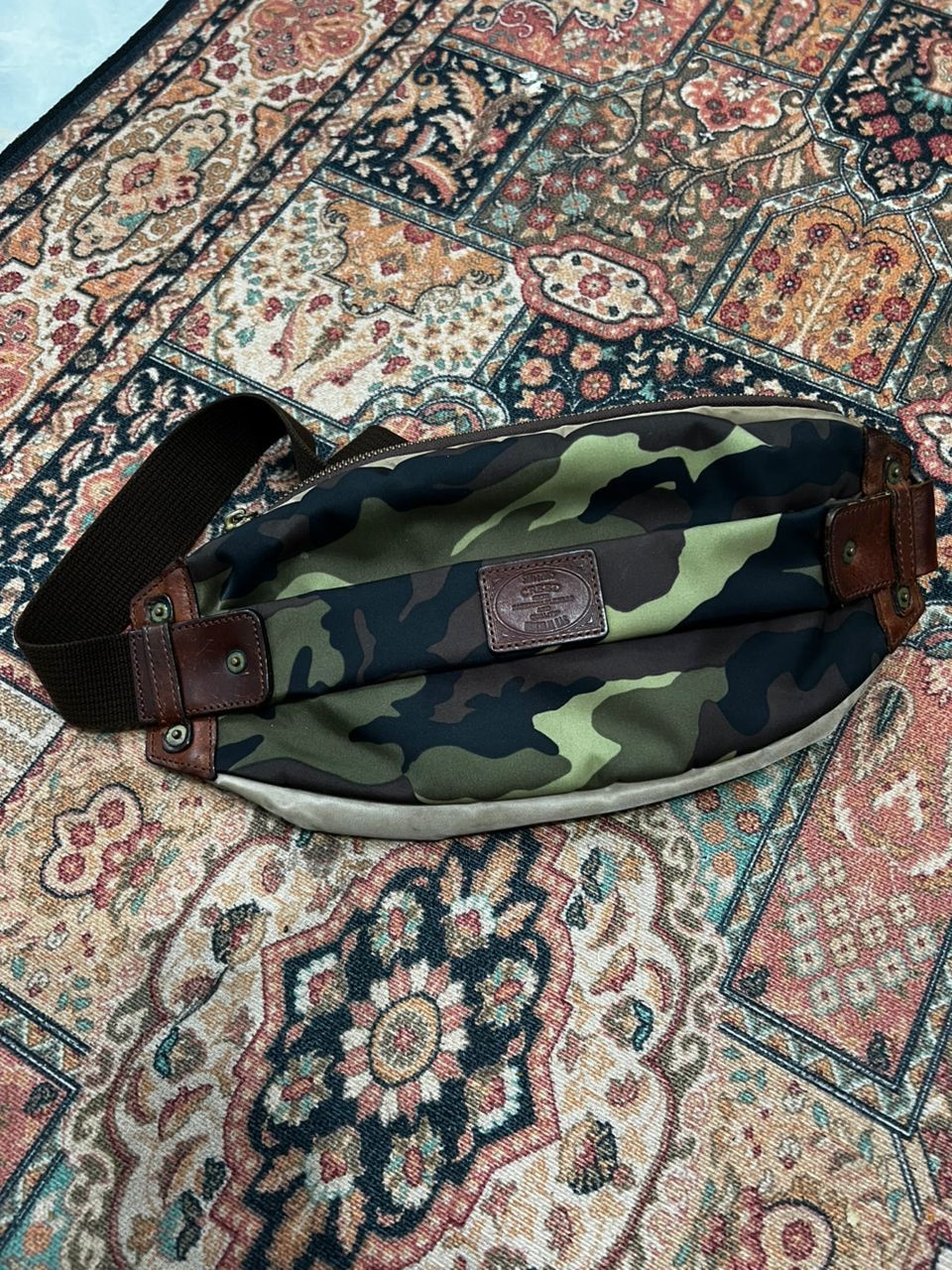 Creed Camo Body Sling Bag in Green, Men's
