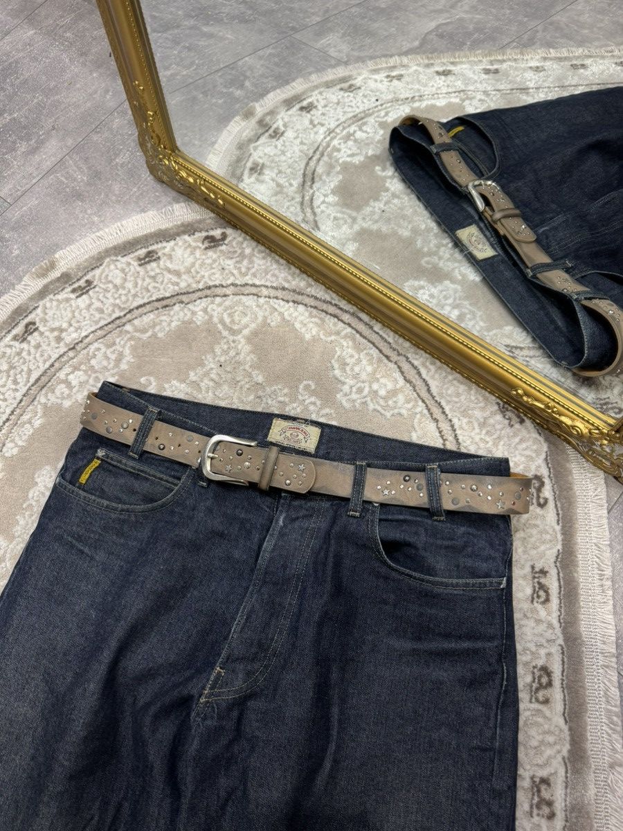 Japanese Brand 00’s NUMBER NINE STYLE WESTERN LEATHER RARE Y2K BELT VINTAGE Size ONE SIZE - 1 Thumbnail