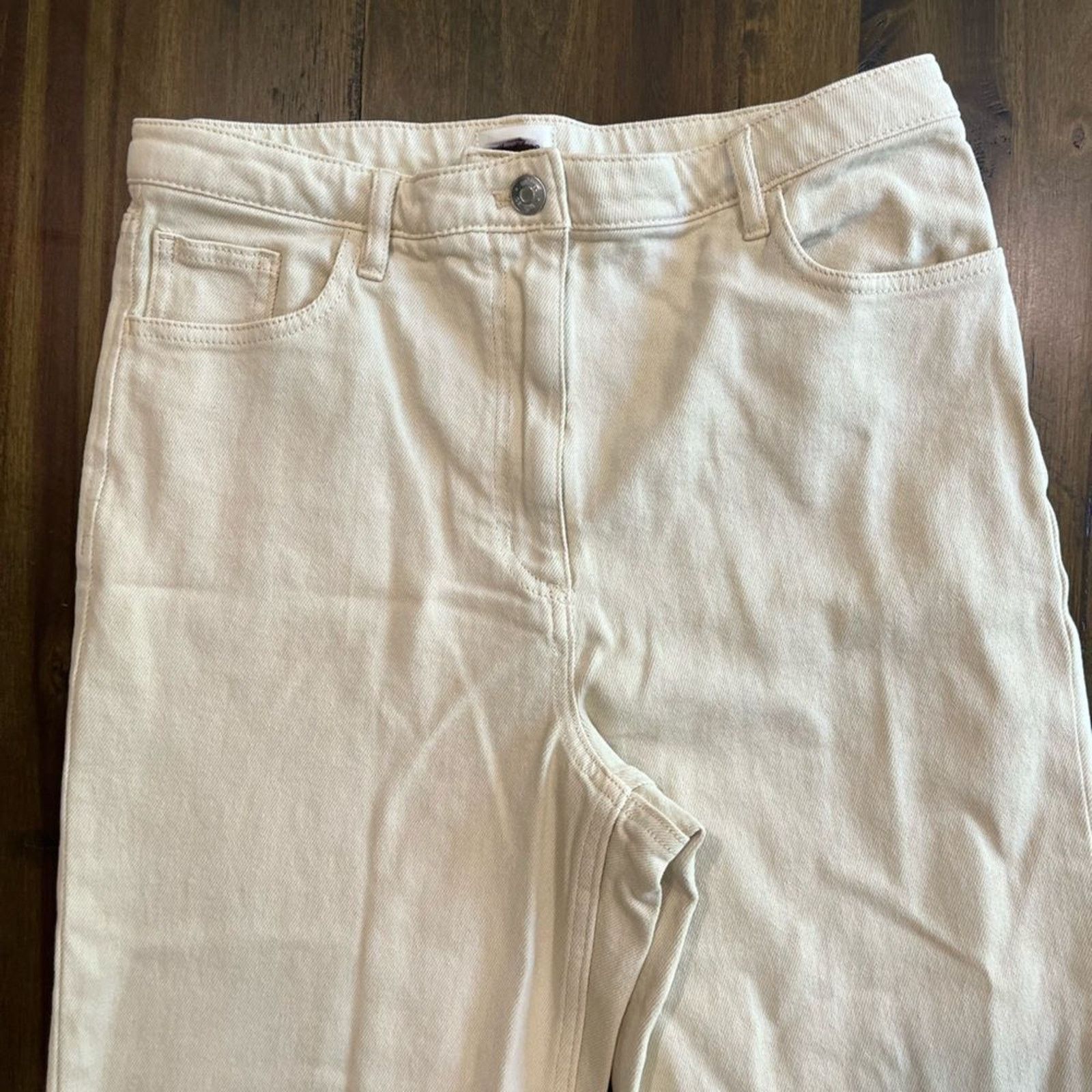Vintage NWOT Wilfred Free Aritzia Melina Pants Twill GD Birch Sz 00 Size 24" / US 00 / IT 34 - 4 Thumbnail