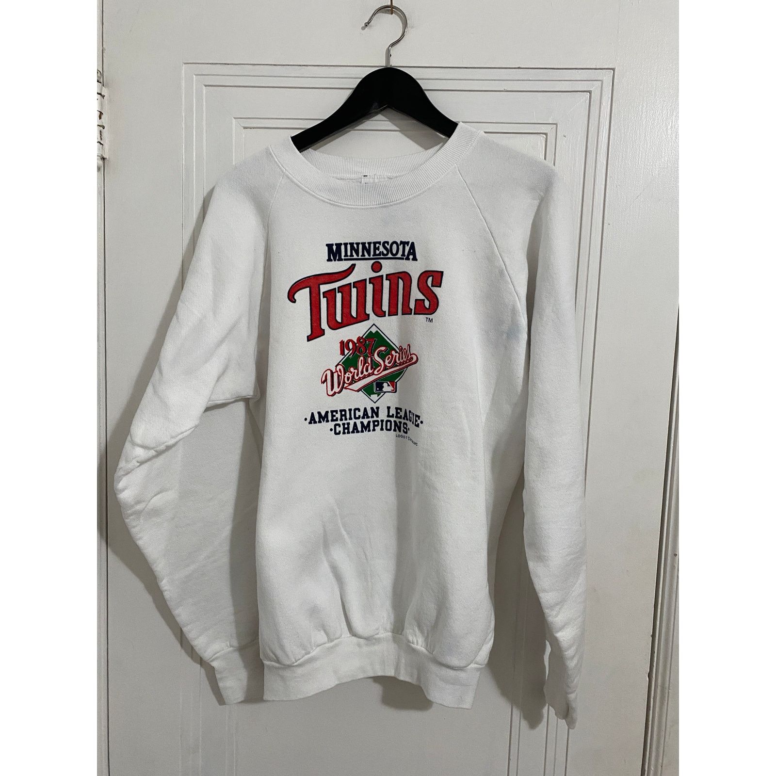 Fruit Of The Loom Vintage Minnesota Twins 1987 World Series Crewneck Size US L / EU 52-54 / 3 - 1 Thumbnail