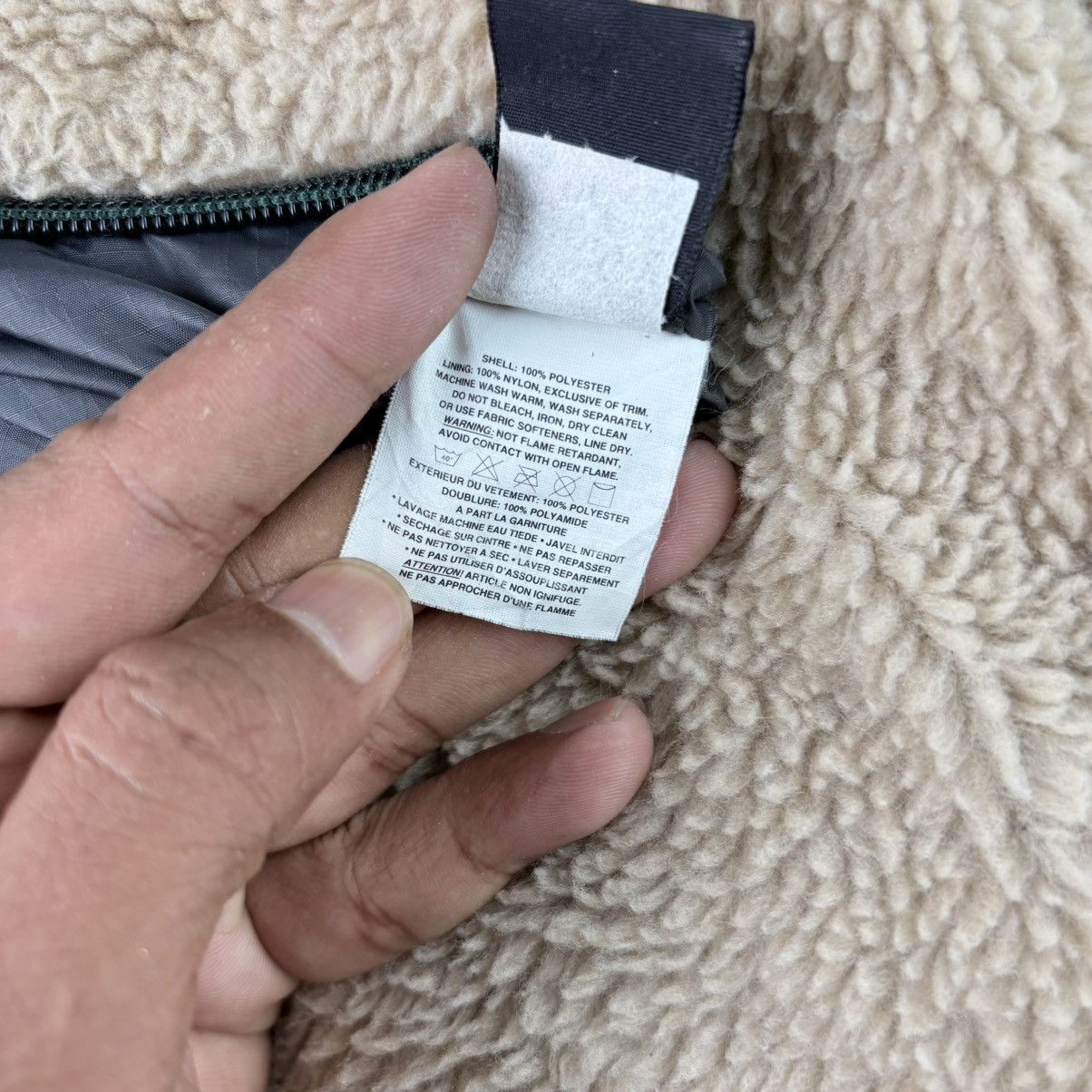 Patagonia × Vintage PATAGONIA '97 Glissade Reversible Pile Jacket,Natural/Ash XL Size US L / EU 52-54 / 3 - 22 Thumbnail