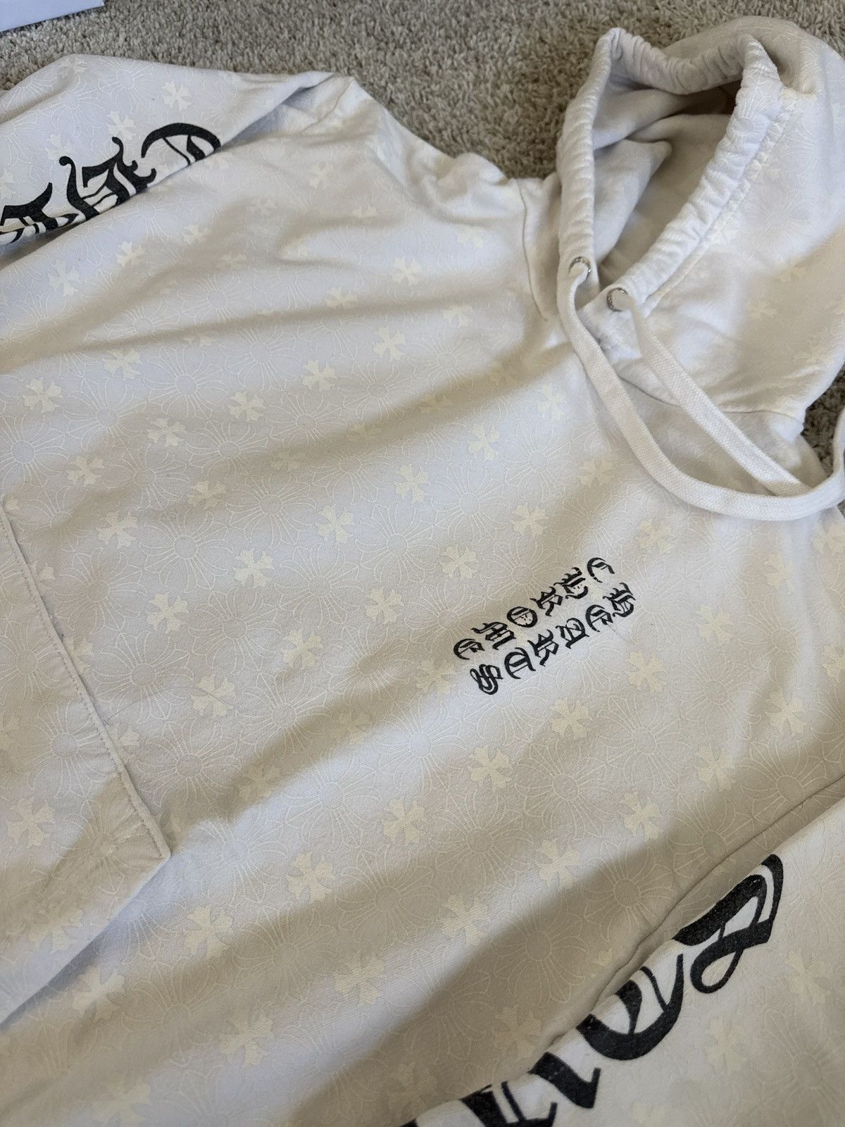 Chrome Hearts RARE Chrome Hearts White Full Print Hoodie Size US S / EU 44-46 / 1 - 2 Thumbnail