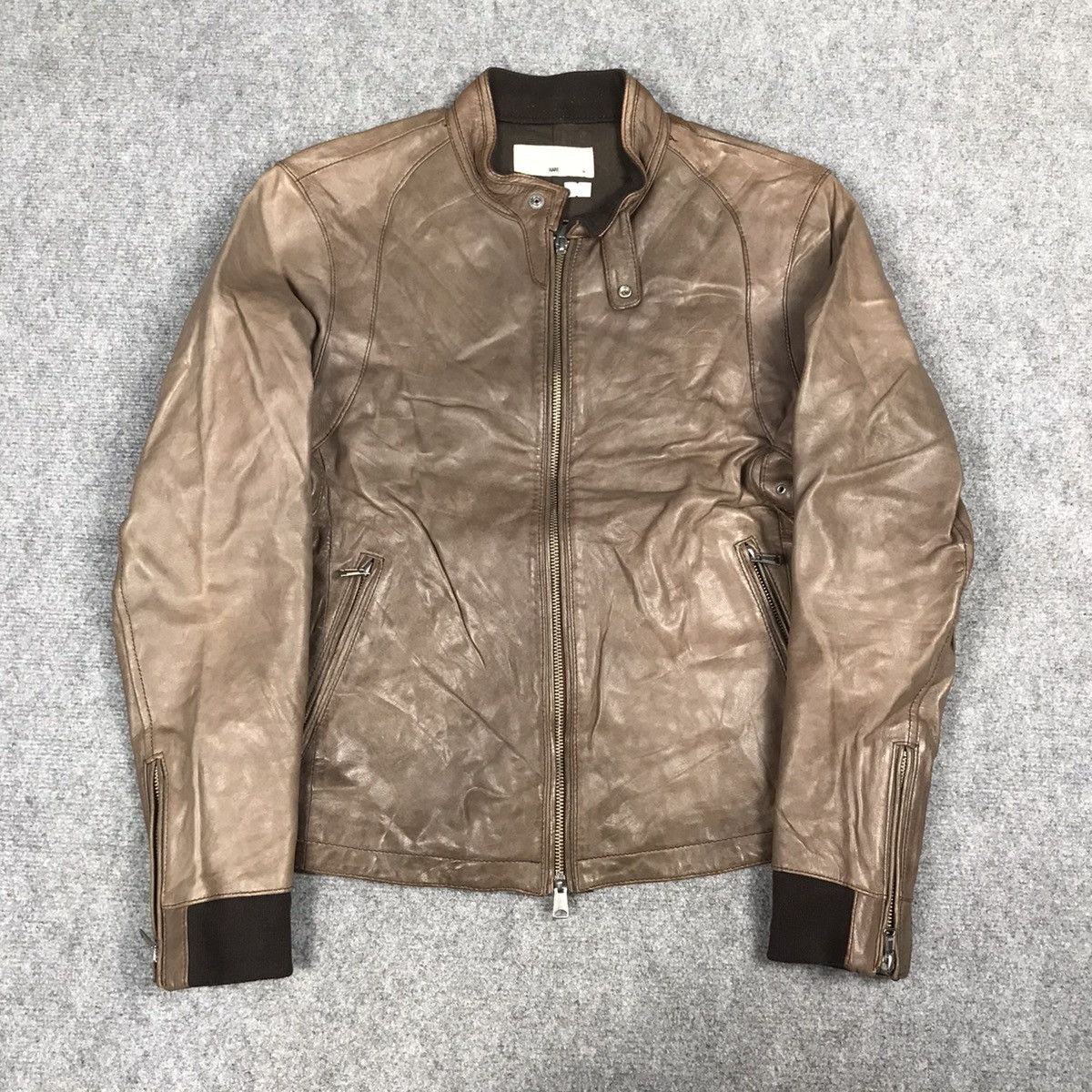 HARE HARE JAPAN LEATHER ZIPPER JACKET Size M / US 6-8 / IT 42-44 - 1 Thumbnail