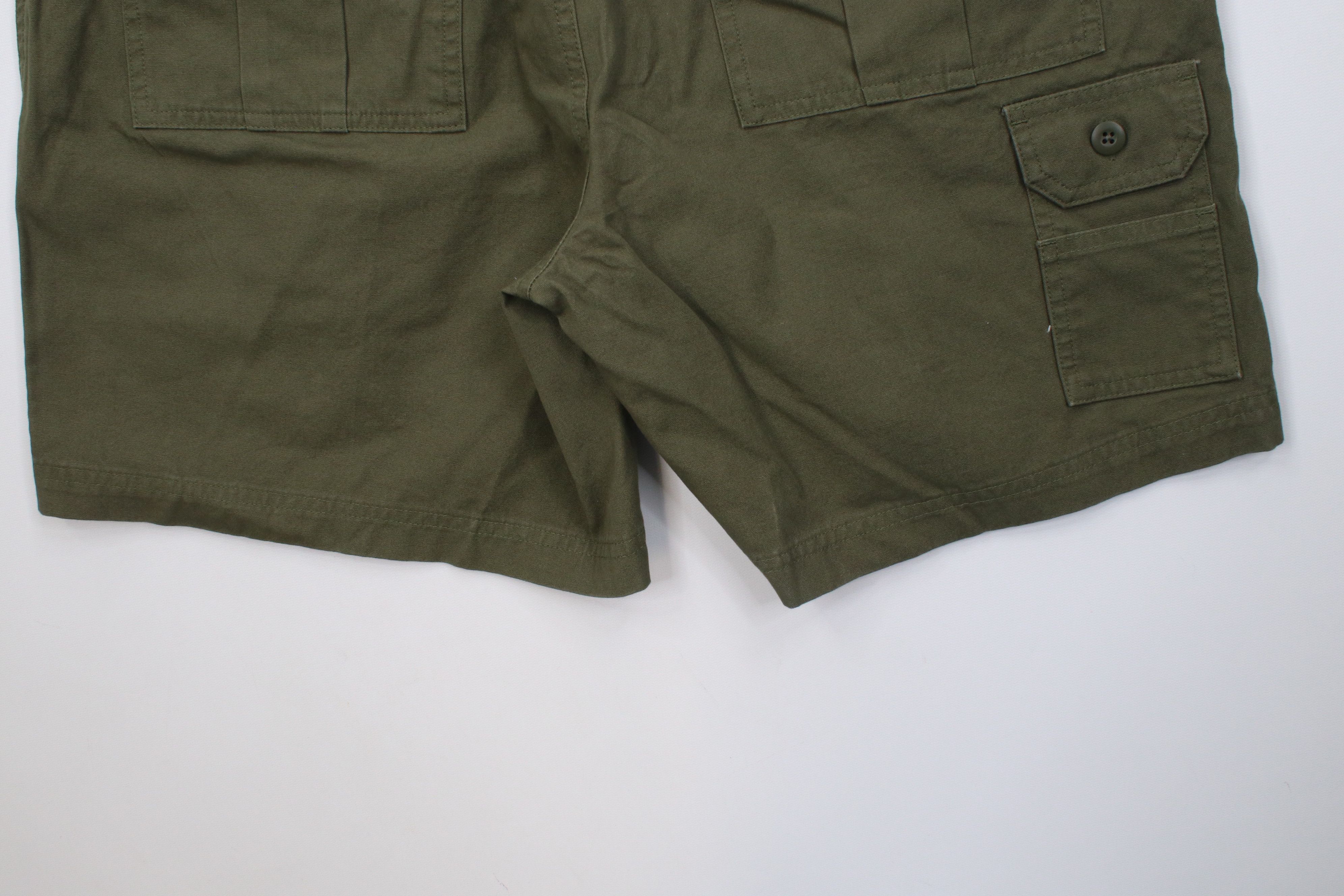Cabelas Deadstock Vintage Y2K Cabelas Utility Cargo Shorts Olive Size US 36 / EU 52 - 10 Thumbnail