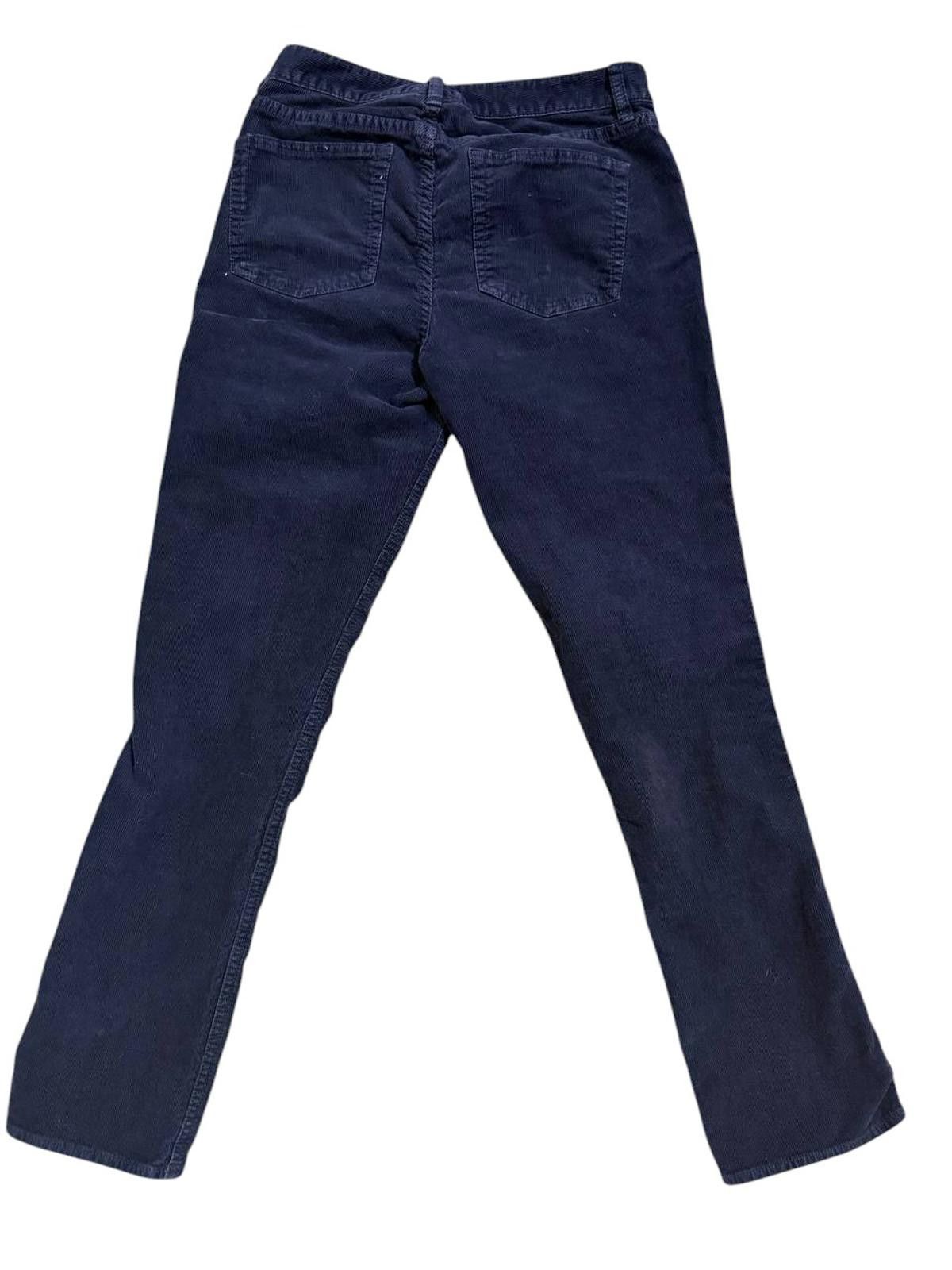 J.Crew J.Crew Women’s Slim Straight Corduroy Pants – Navy Blue Size 27" / US 4 / IT 40 - 4 Thumbnail