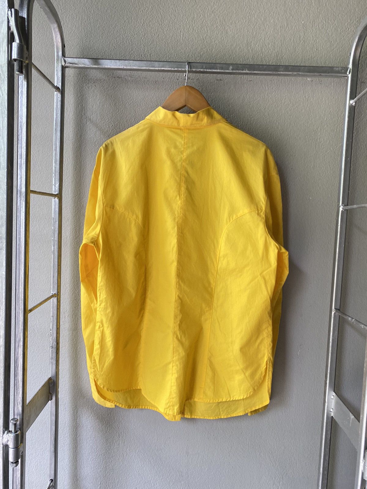 Mugler MUGLER Bright Yellow Long-Sleeve Snap-Button Collar Shirt Size M / US 6-8 / IT 42-44 - 2 Thumbnail