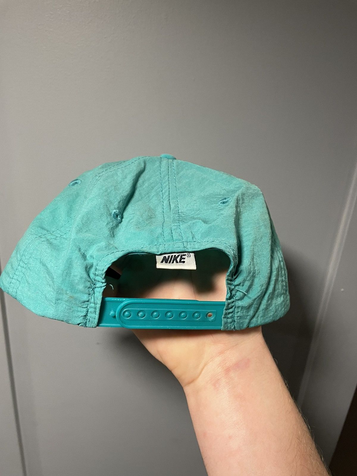 Nike × Vintage Vintage 90s Nylon Nike SnapBack Size ONE SIZE - 2 Thumbnail