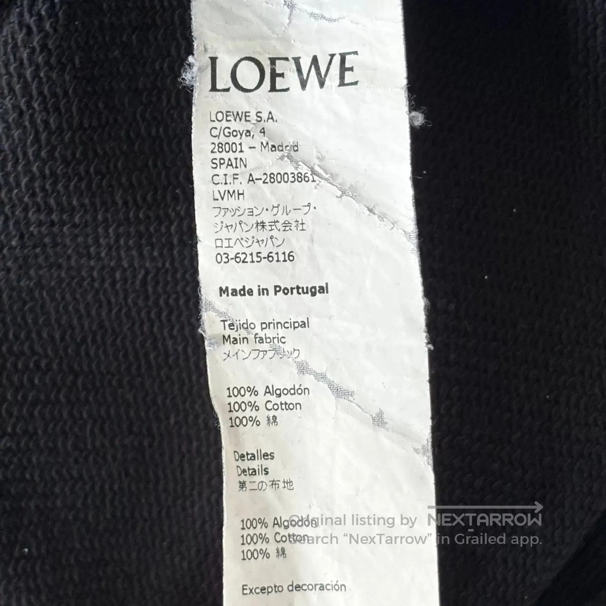 Loewe LOEWE Anagram Embroidery Crewneck Sweatshirt. Size US L / EU 52-54 / 3 - 5 Thumbnail