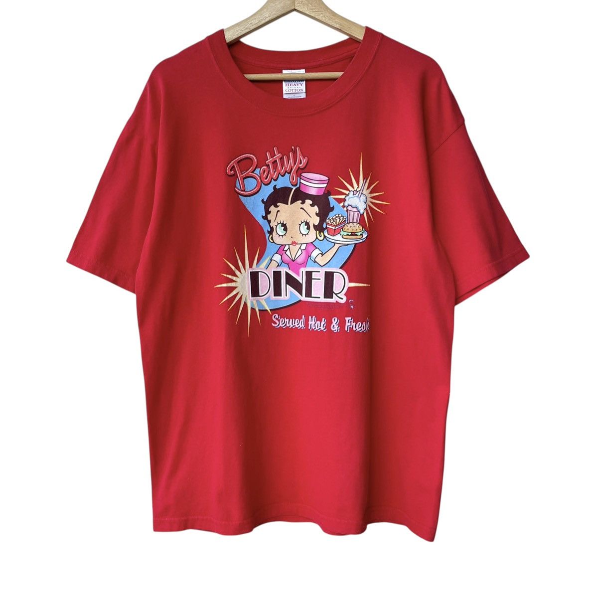 Gildan Betty Boop Diner 2004 King Features Licensed Cartoon Tee Size US L / EU 52-54 / 3 - 1 Thumbnail