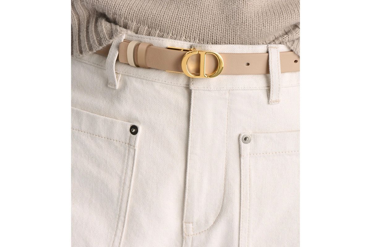 Dior o1bcso1str0126 Size:OS/30 Montaigne Reversible Belt in Beige Size ONE SIZE - 6 Thumbnail