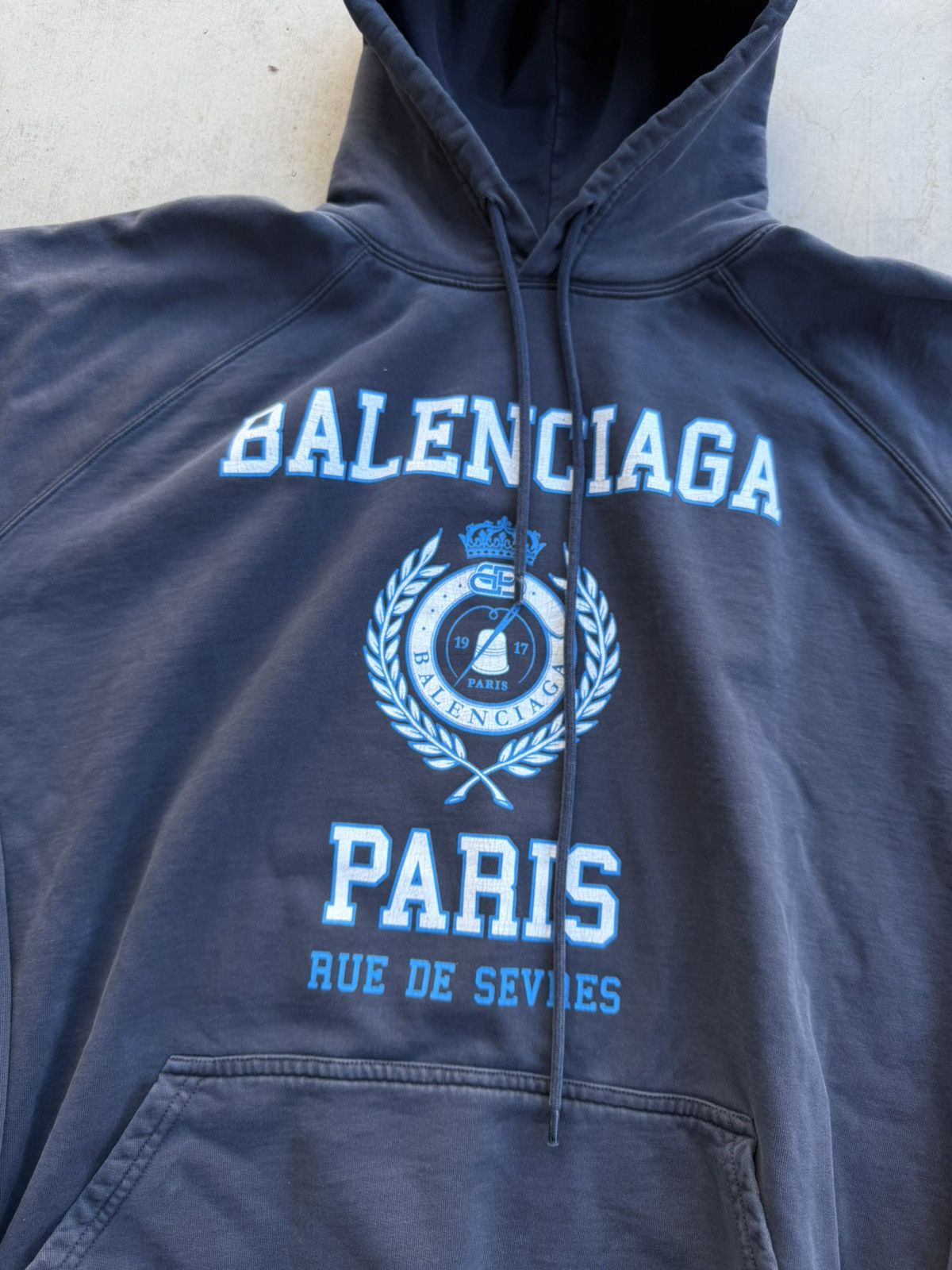Balenciaga Balenciaga Oversized Hoodie – “Marine Blue” Medium Size US M / EU 48-50 / 2 - 4 Thumbnail