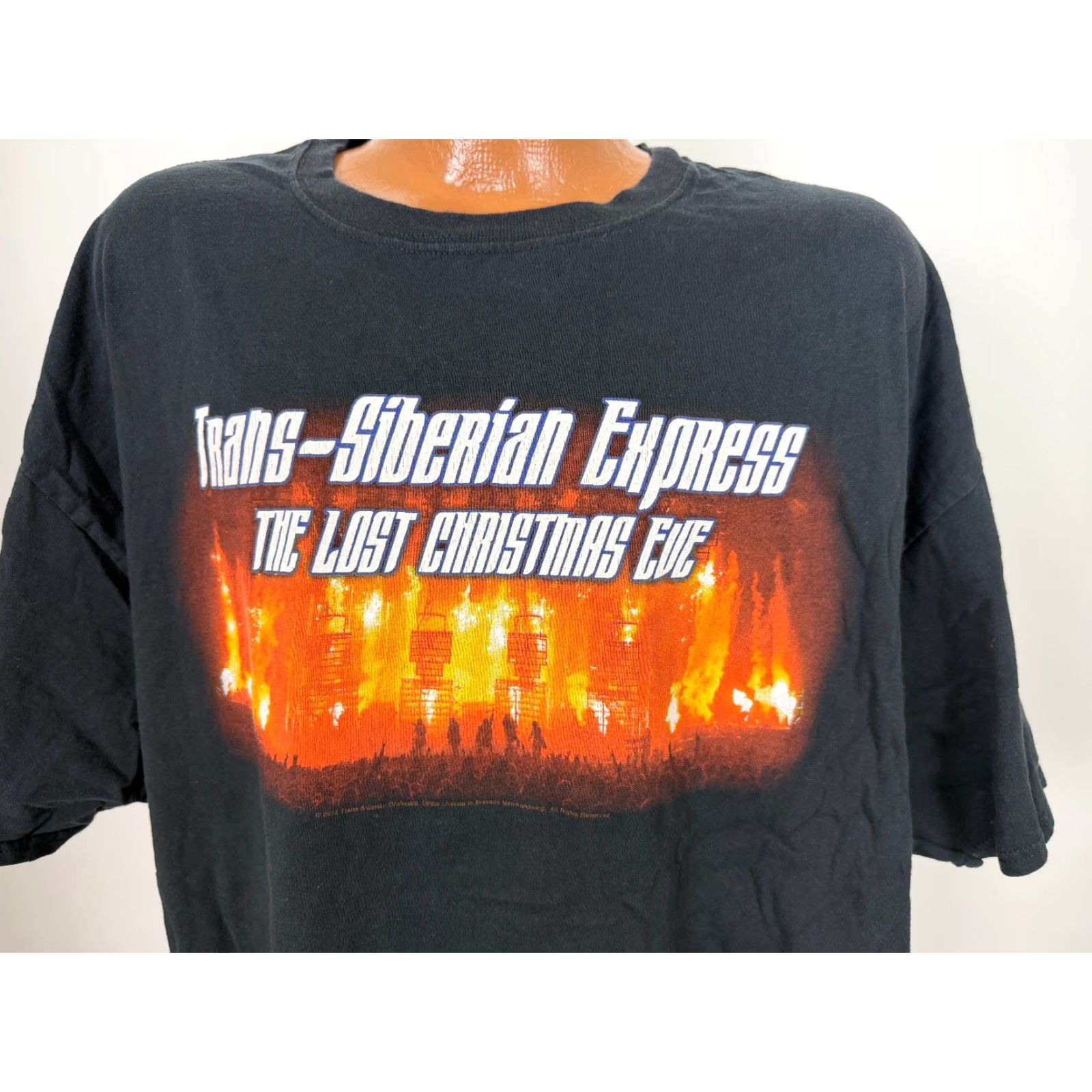 Hanes Trans-Siberian Orchestra Shirt 3XL Hanes Mens T-Shirt Black Christmas Holiday Music Graphic Print Crew Neck Short Sleeve 3XL Size US XXL / EU 58 / 5 - 2 Thumbnail