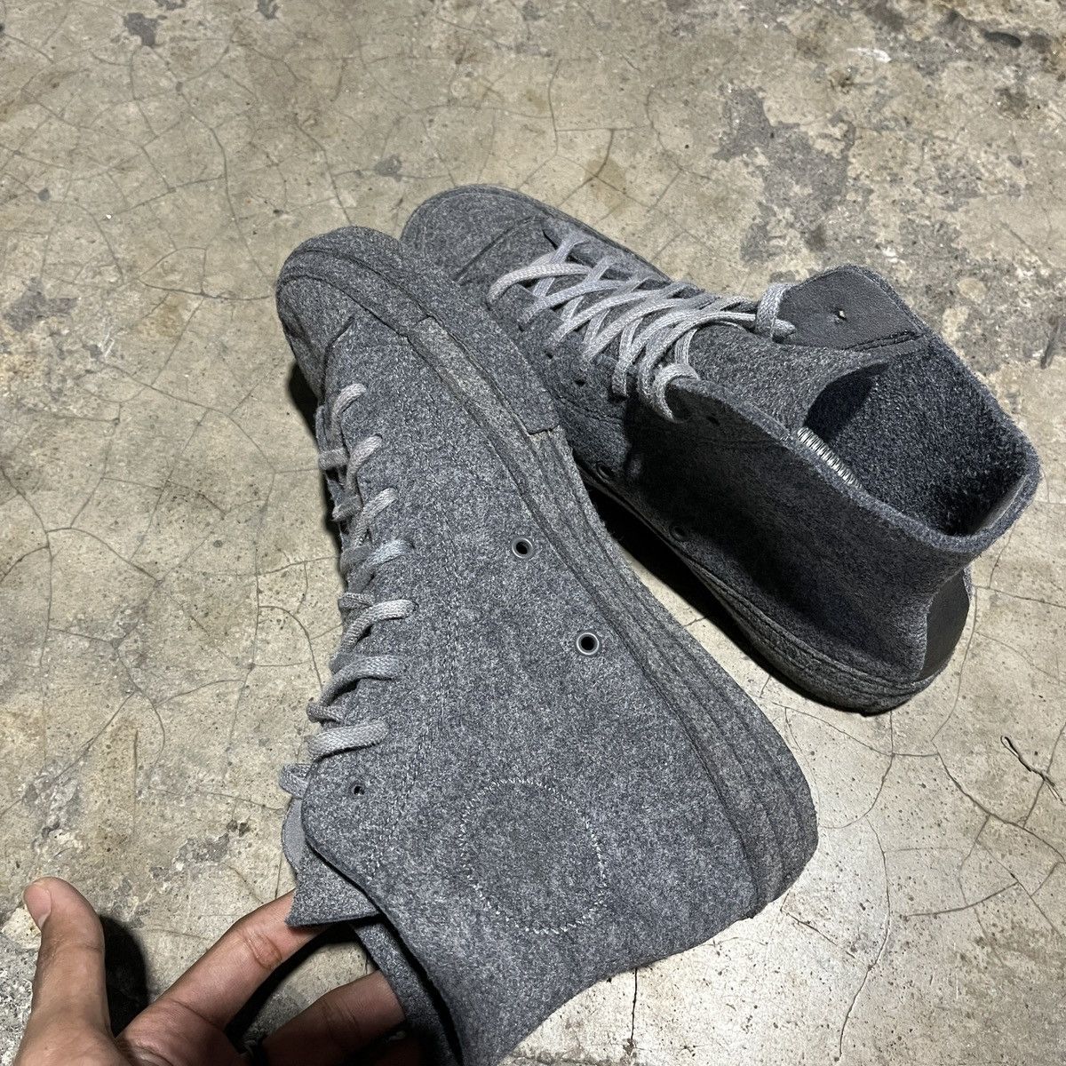 Converse × JW Anderson Converse JW Anderson Felt Grey Size US 8.5 / EU 41-42 - 5 Thumbnail