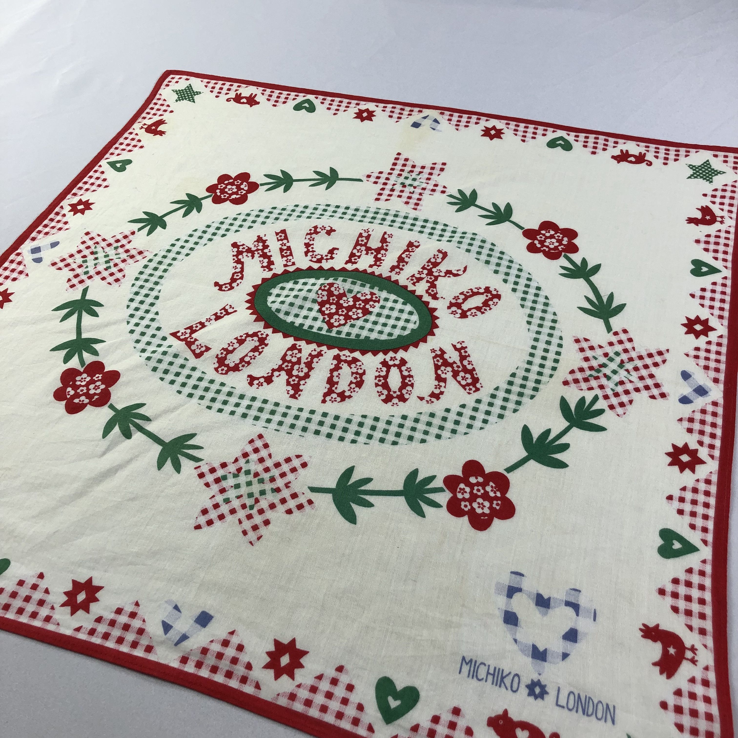 Michiko Koshino London Michiko London Handkerchief Neckerchief Bandana H2045 Size ONE SIZE - 3 Thumbnail