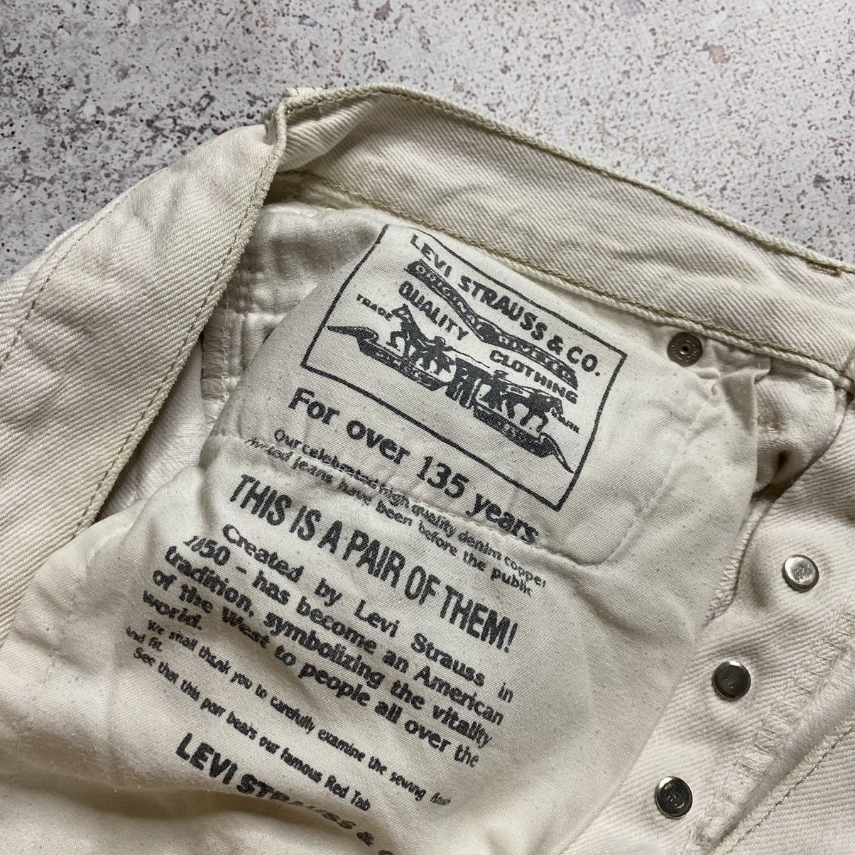 Levi's × Vintage Vintage Levi’s 501 Distressed Baggy Fit 90s Japanese Pants Size US 32 / EU 48 - 11 Thumbnail