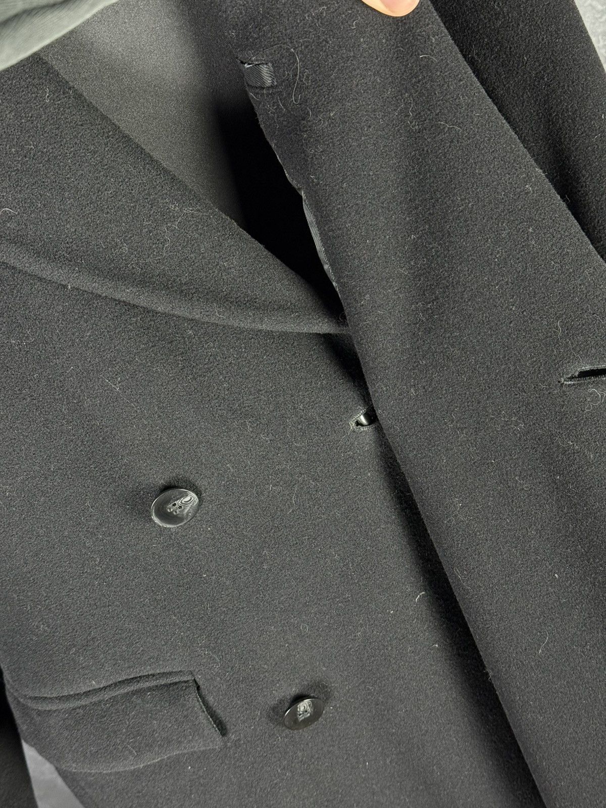 Marithe + Francois Girbaud 90s Marithe François Girbaud Men’s Double Breasted Overcoat Size US L / EU 52-54 / 3 - 9 Thumbnail