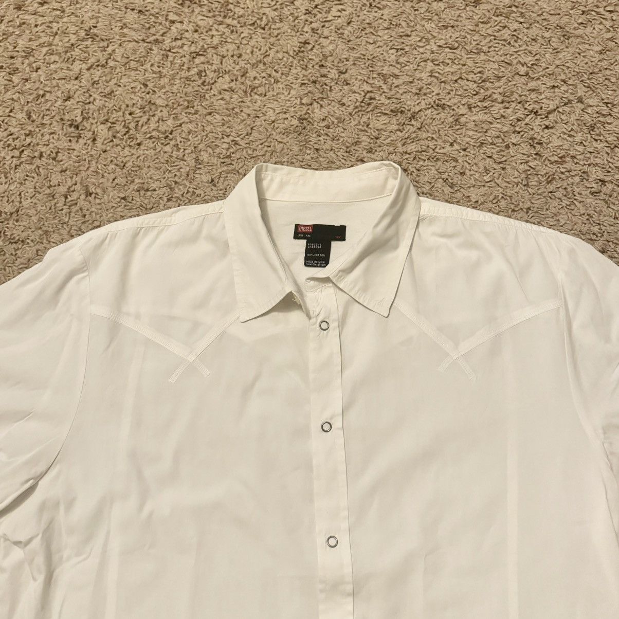 Designer × Diesel DESIGNER DIESEL PEARL SNAP STYLE SHIRT! Size US XL / EU 56 / 4 - 7 Thumbnail
