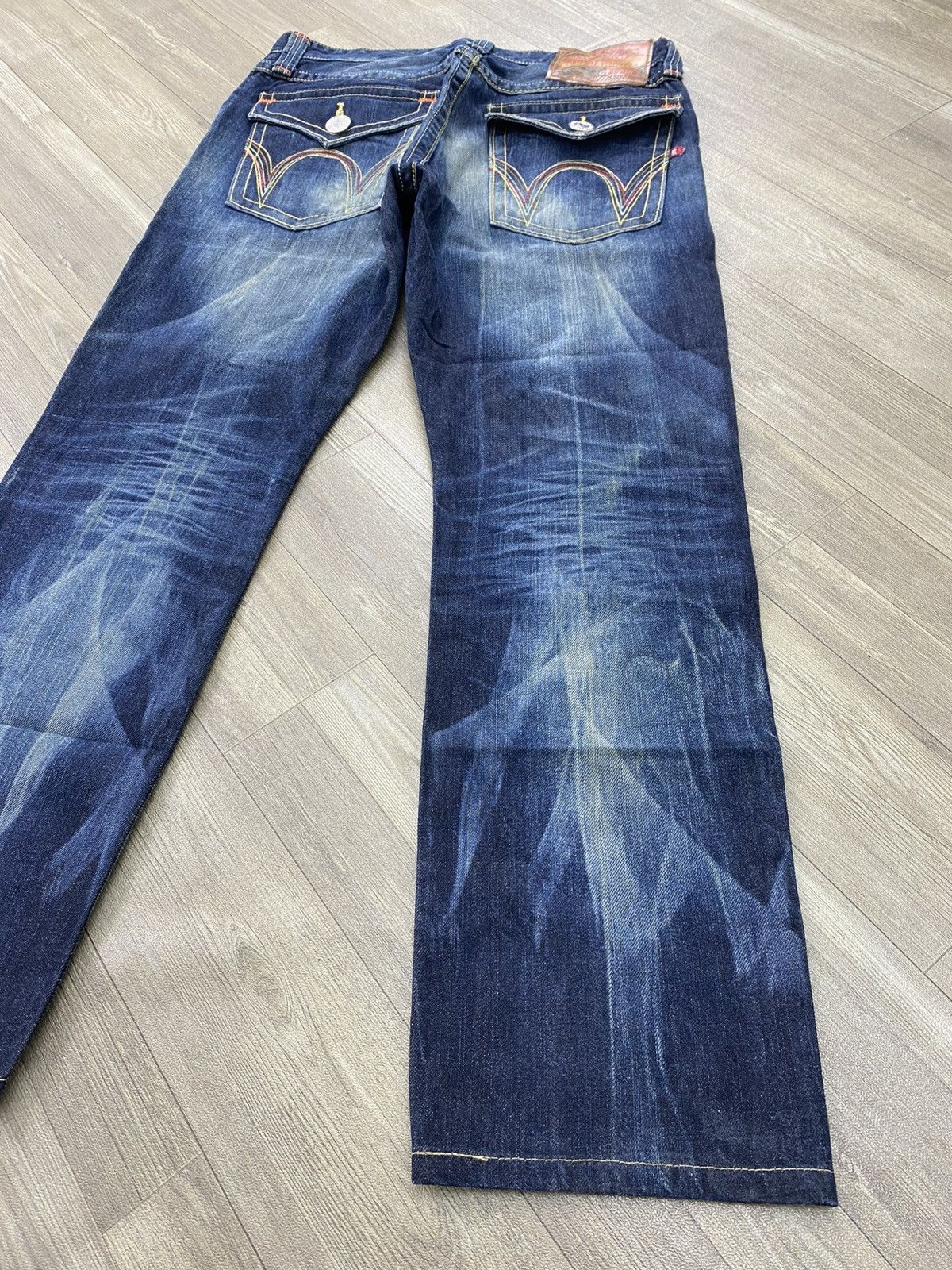 If Six Was Nine 2000s Ediwn Trip Japan Distressed Faded Lgb Punk Style Jeans Size US 34 / EU 50 - 17 Thumbnail