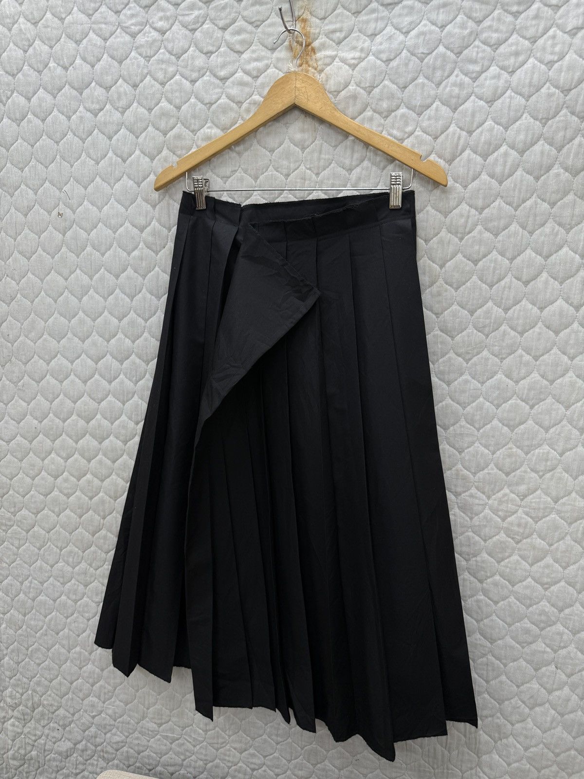 Yohji Yamamoto 🔥🔥🔥ARCHIVE VINTAGE YOHJI YAMAMOTO PLEATED WRAP SKIRTS Size 29" - 3 Thumbnail