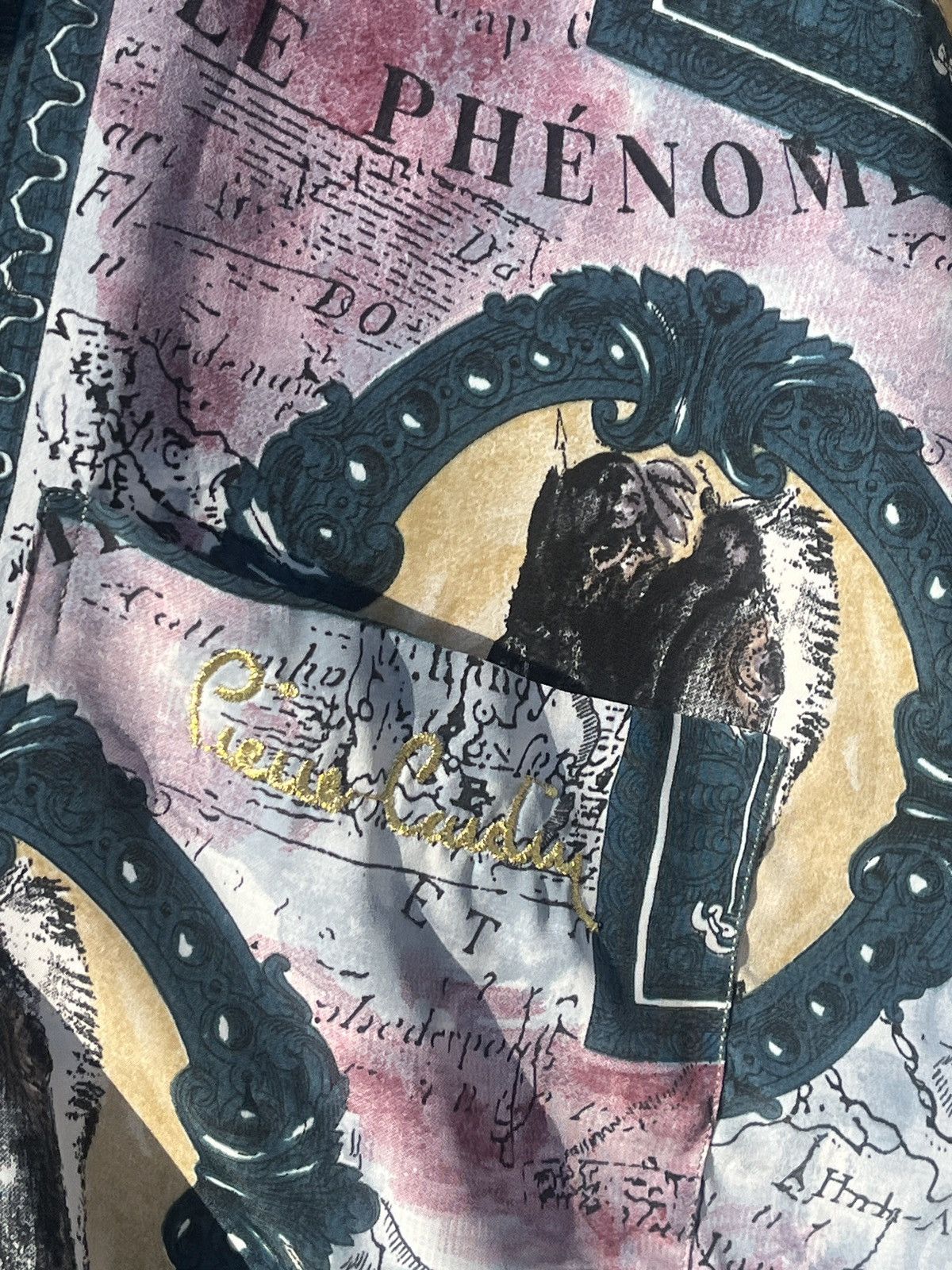 Pierre Cardin Vintage Pierre Cardin Silk Button Shirt Map World Gianni Size US XL / EU 56 / 4 - 6 Thumbnail