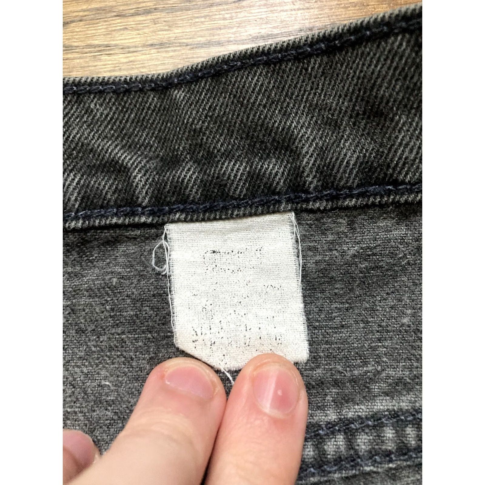 Levi's VINTAGE Levi’s 550 Jeans Mens 38x30 Black Denim Relaxed Tapered Orange Tab 90s 80s Made In USA Size US 38 / EU 54 - 7 Thumbnail
