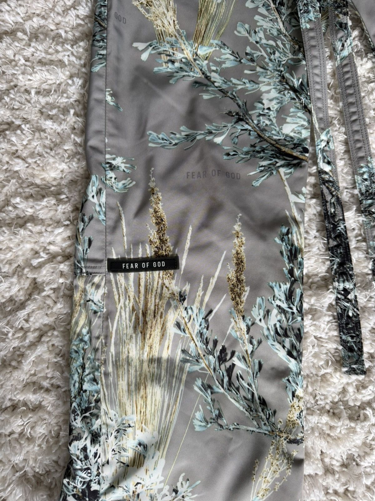 Fear of God Prairie Ghost Camo Baggy Nylon Pants Size US 30 / EU 46 - 2 Thumbnail
