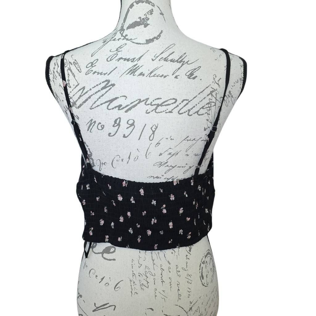 Aeropostale Aeropostale Women's Size XL Black Pink Floral Print Cami Lac Size XL / US 12-14 / IT 48-50 - 2 Thumbnail