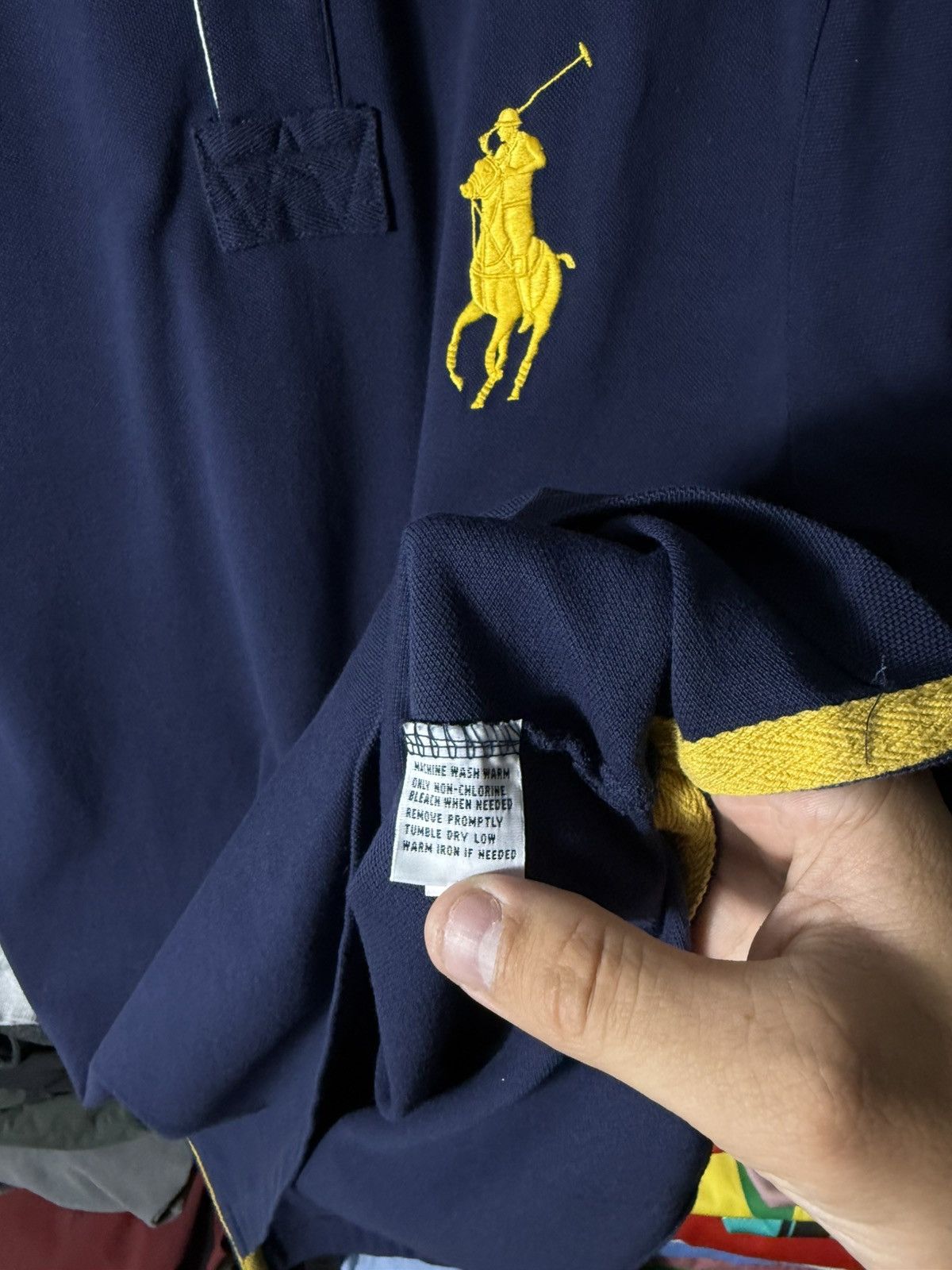 Polo Ralph Lauren Vintage Polo Ralph Lauren Big Pony 3 Polo Shirt Rugby Preppy Size US XL / EU 56 / 4 - 10 Thumbnail