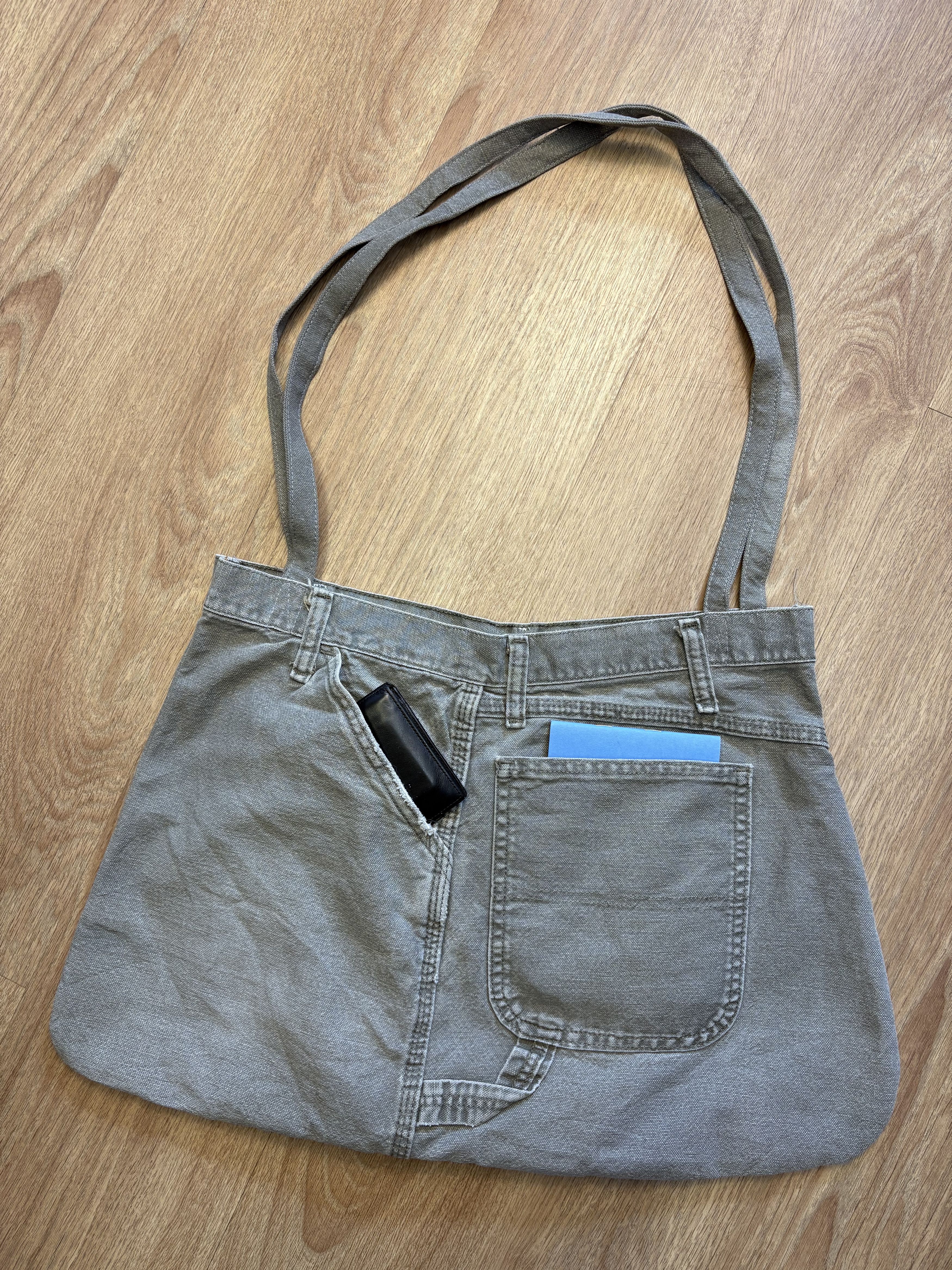 Carhartt Carhartt Reworked Cargo Pocket Khaki Tote Bag Size ONE SIZE - 3 Thumbnail