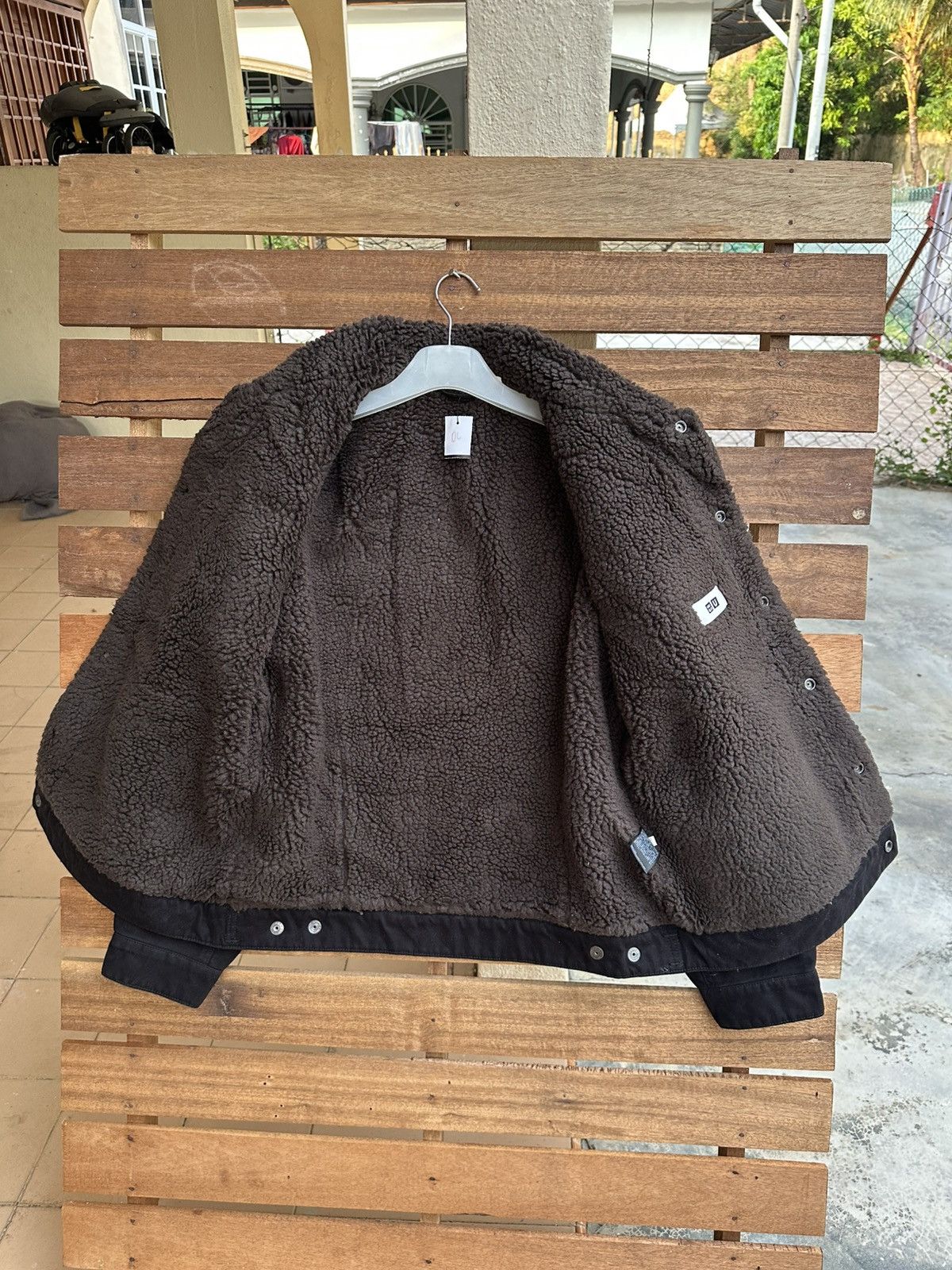 Lemaire × Uniqlo Uniqlo Lemaire Pile Lined Sherpa Trucker Jacket Size US L / EU 52-54 / 3 - 3 Thumbnail