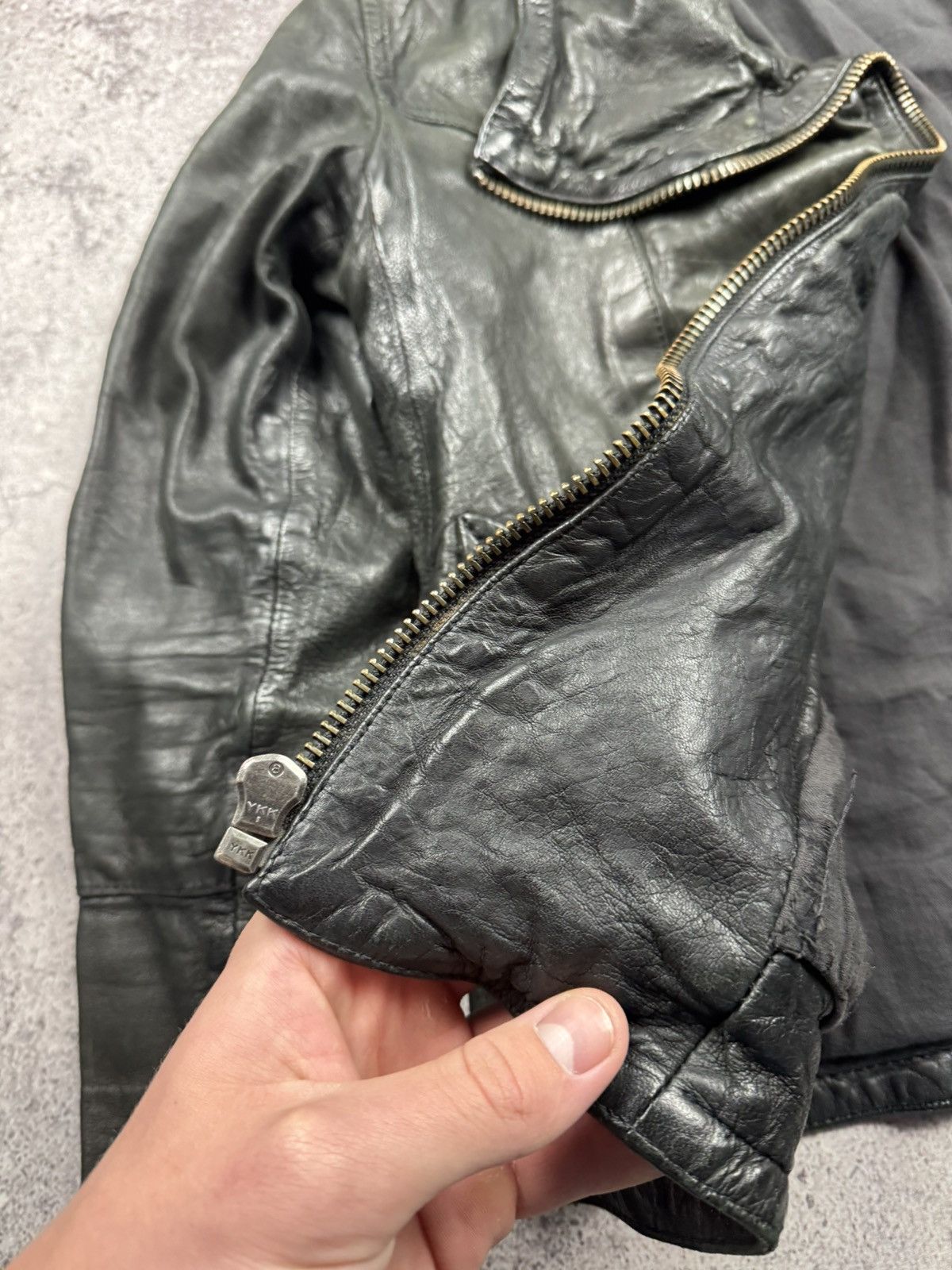 Allsaints AVANT GARDE RICK OWENS STYLE ALLSAINTS OPIUM LEATHER JACKET Size M / US 6-8 / IT 42-44 - 8 Thumbnail