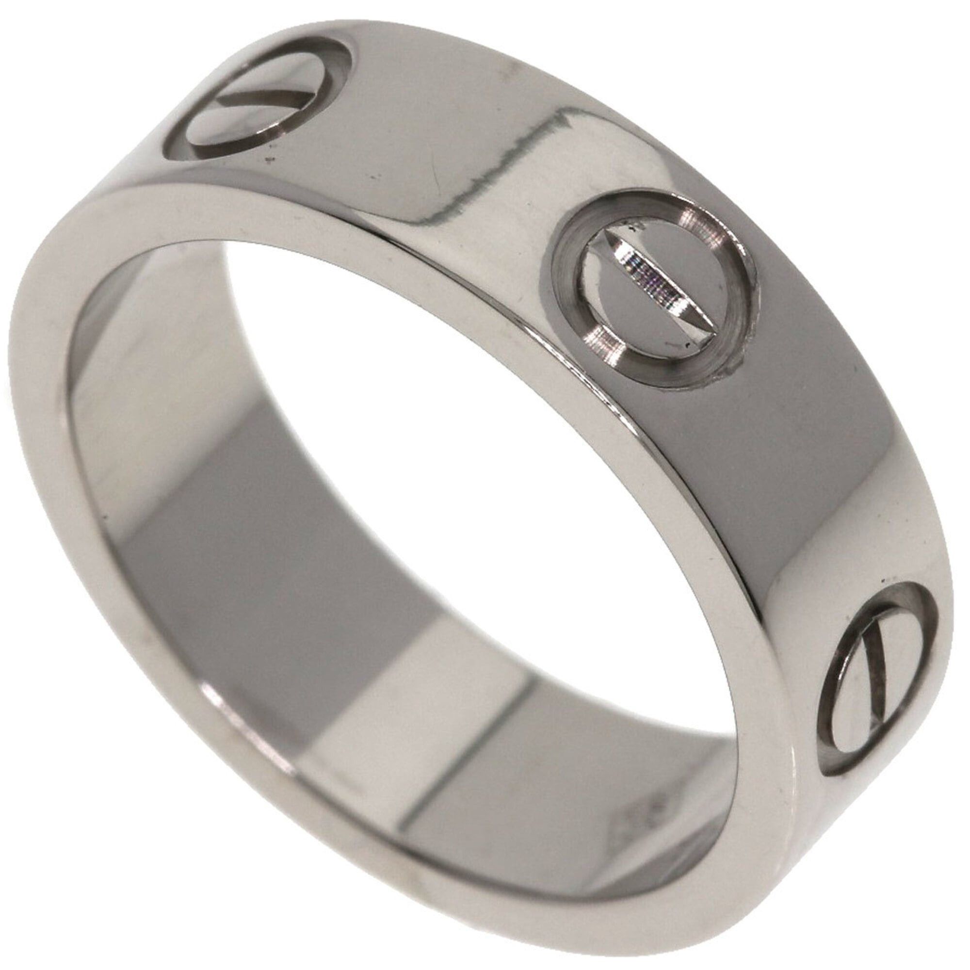 Cartier Cartier Love Ring #49, 18K White Gold, Women's Ring, CARTIER Size ONE SIZE - 1 Thumbnail
