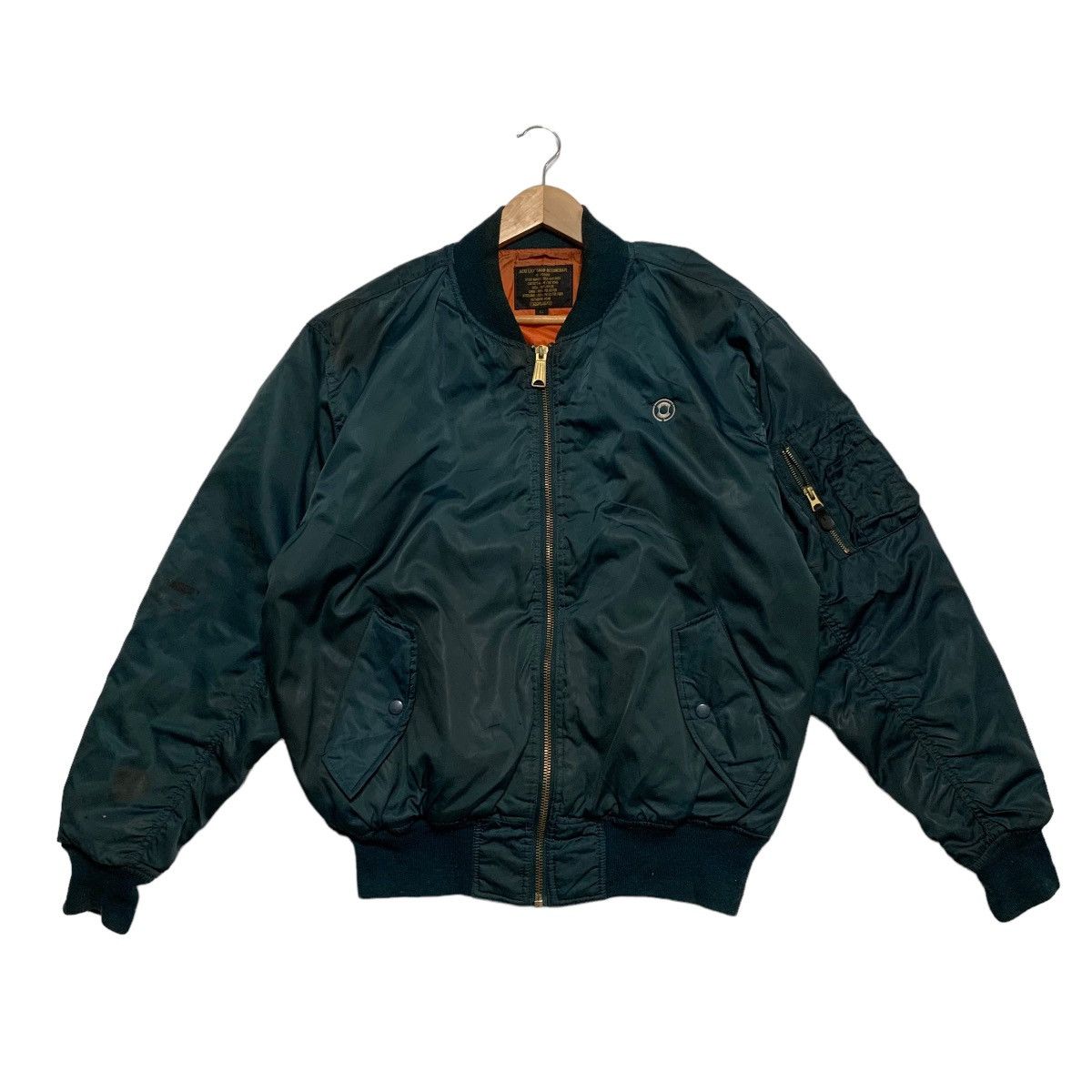 Japanese Brand CIT Plain Military Flying Bomber Jacket Size US XL / EU 56 / 4 - 1 Thumbnail