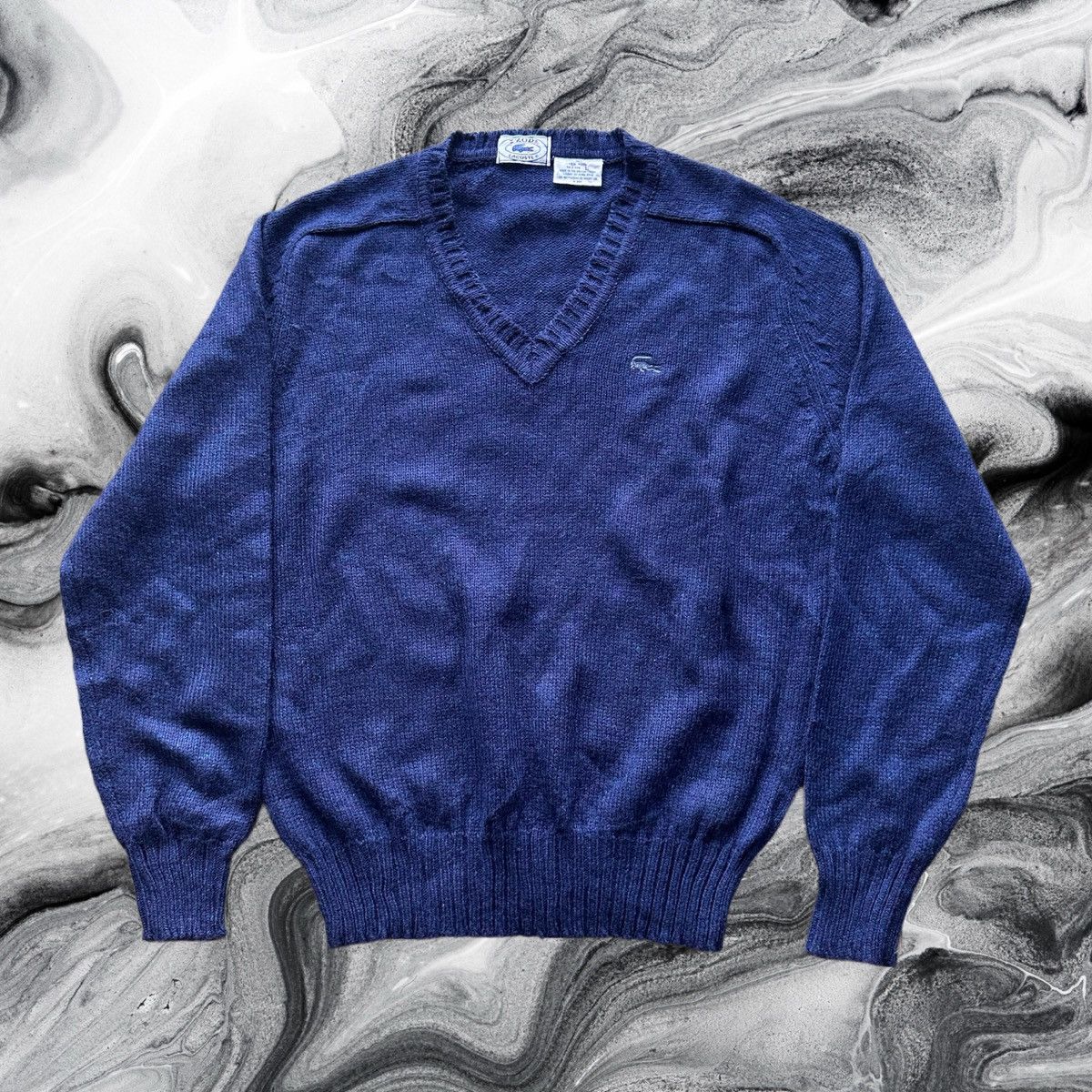 Izod × Lacoste × Vintage IZOD Lacoste V-Neck Knitted Sweat Size US L / EU 52-54 / 3 - 1 Thumbnail