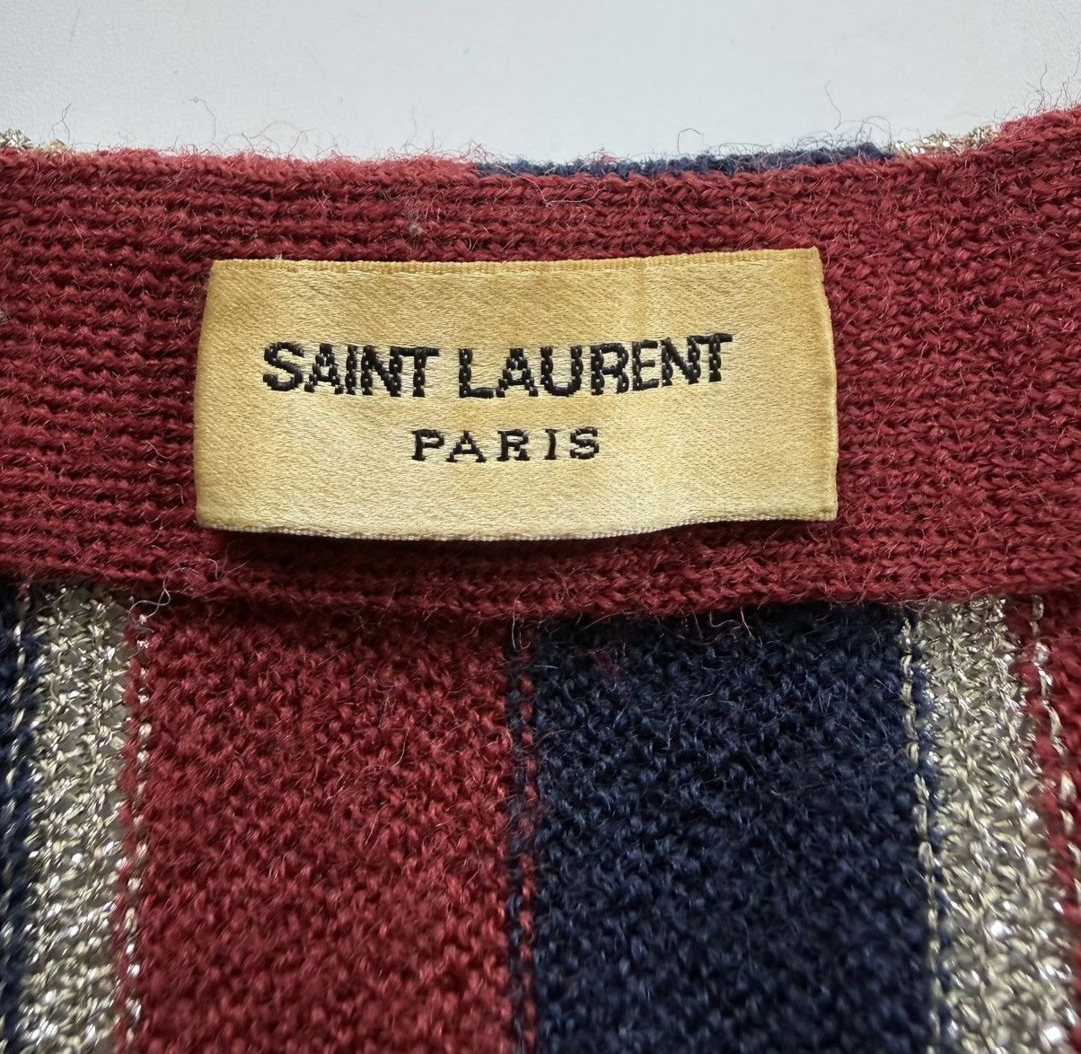 Saint Laurent Paris Saint Laurent x Hedi Slimane Pinstripe Wool Cardigan Size US L / EU 52-54 / 3 - 7 Thumbnail